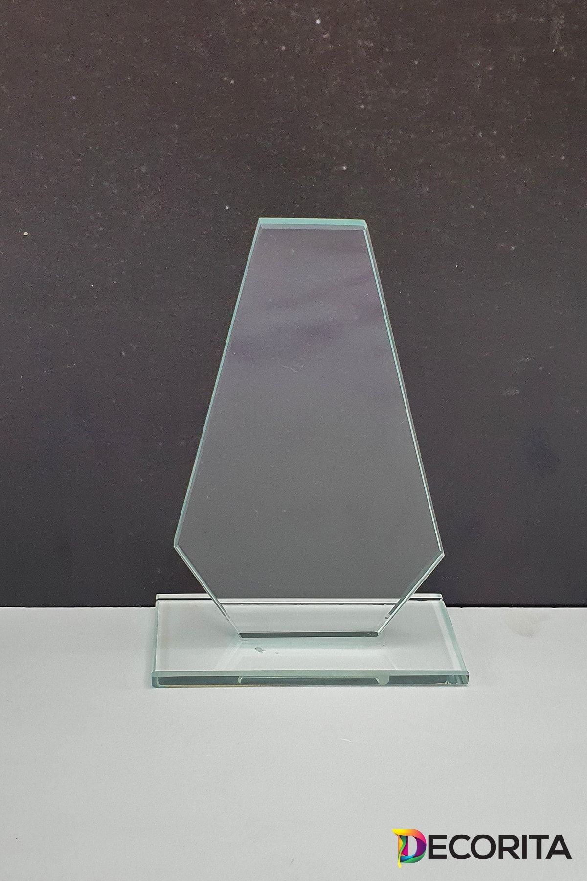 Plaket | Kristal Cam Plaket | Şekil-4 | Baskısız | 10'lu Takım