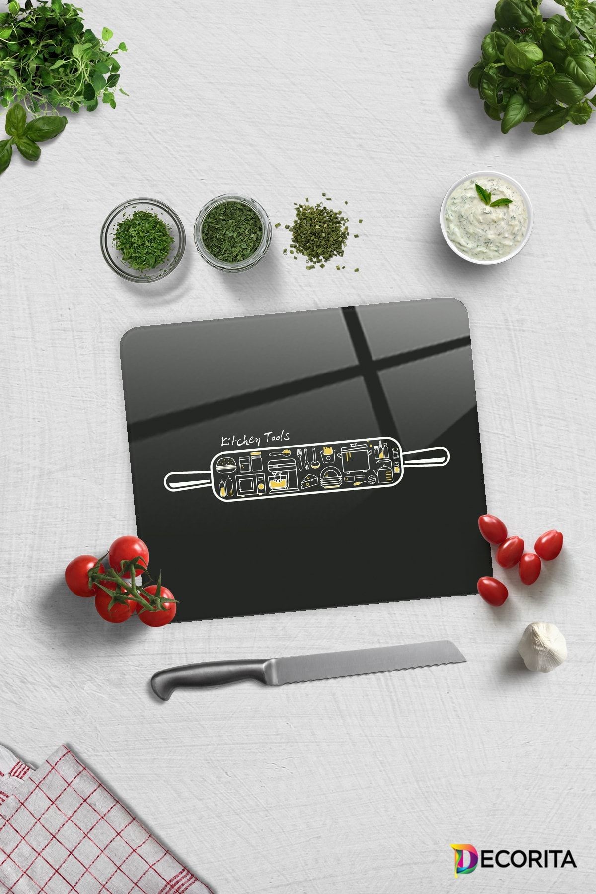 Cam Kesme Tahtası - Cam Kesme Tablası | Kitchen Tools - Mutfak Gereçleri | 29cm X 34m