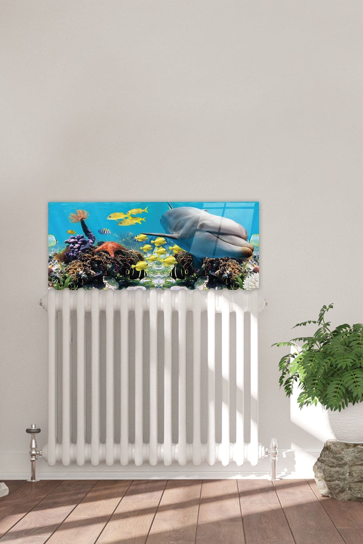 Petek Üstü Cam | Yunuslu Akvaryum | 50cm X 120cm