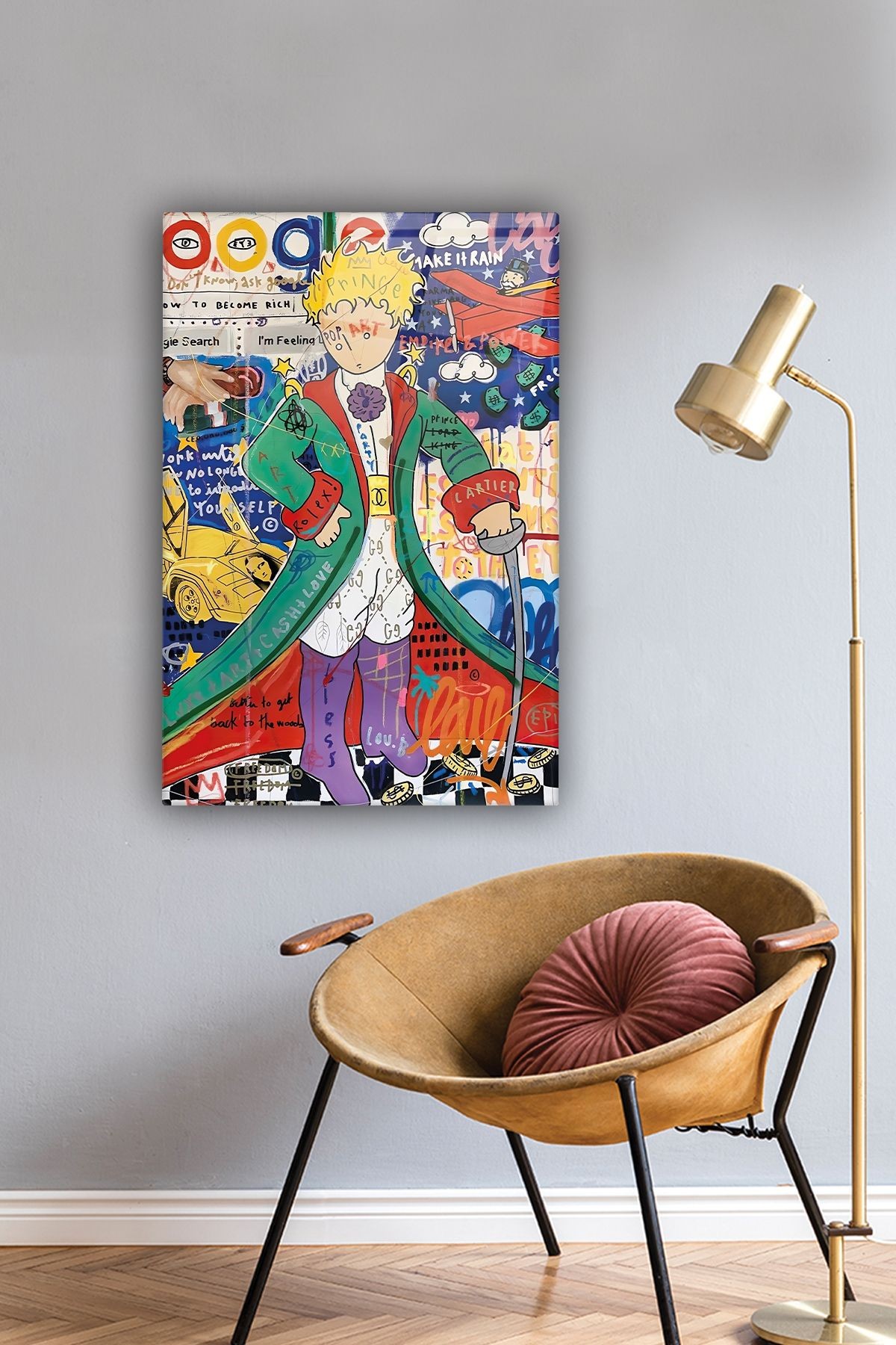 Cam Tablo | Popart Serisi | Küçük Prens |