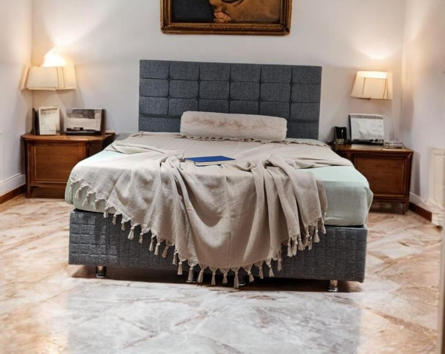 Hann Yalın Çift Kişilik Pike 200x230cm, Bej,  %100 Pamuk, yumuşak dokulu