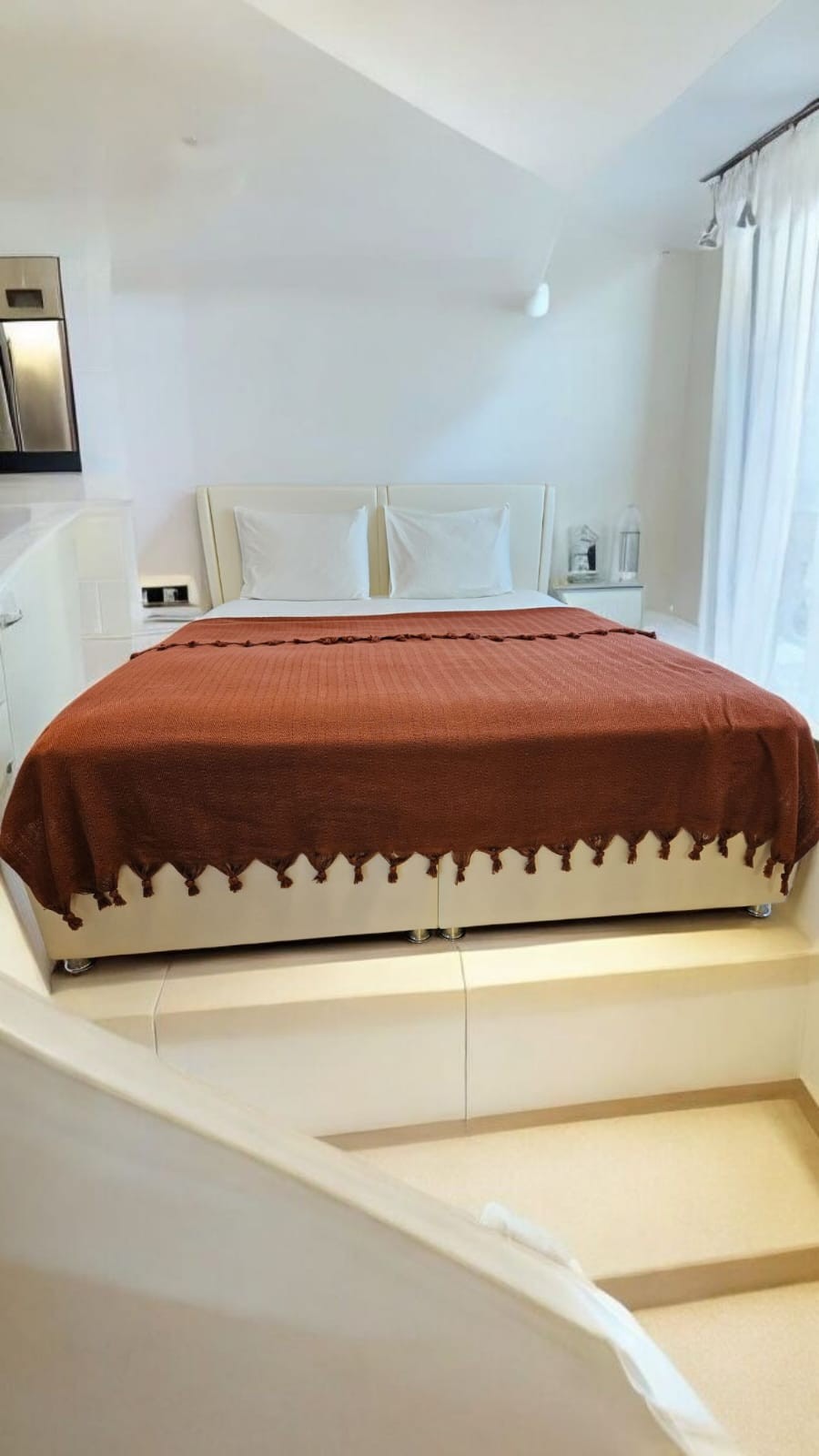 Hann Yalın Çift Kişilik Pike 200x230cm, Kiremit Rengi, %100 Pamuk, yumuşak dokulu