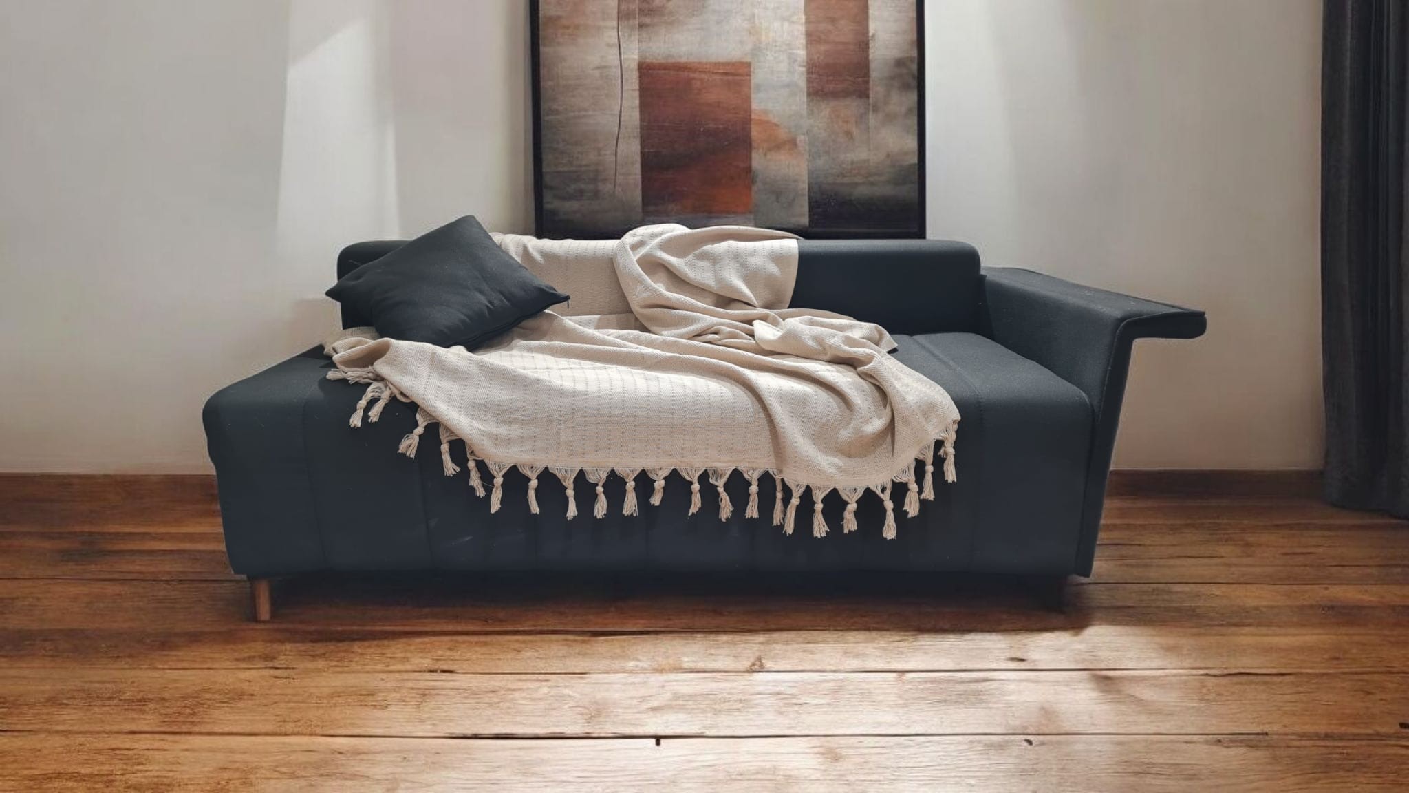 Hann Yalın Çift Kişilik Pike 200x230cm, Bej,  %100 Pamuk, yumuşak dokulu