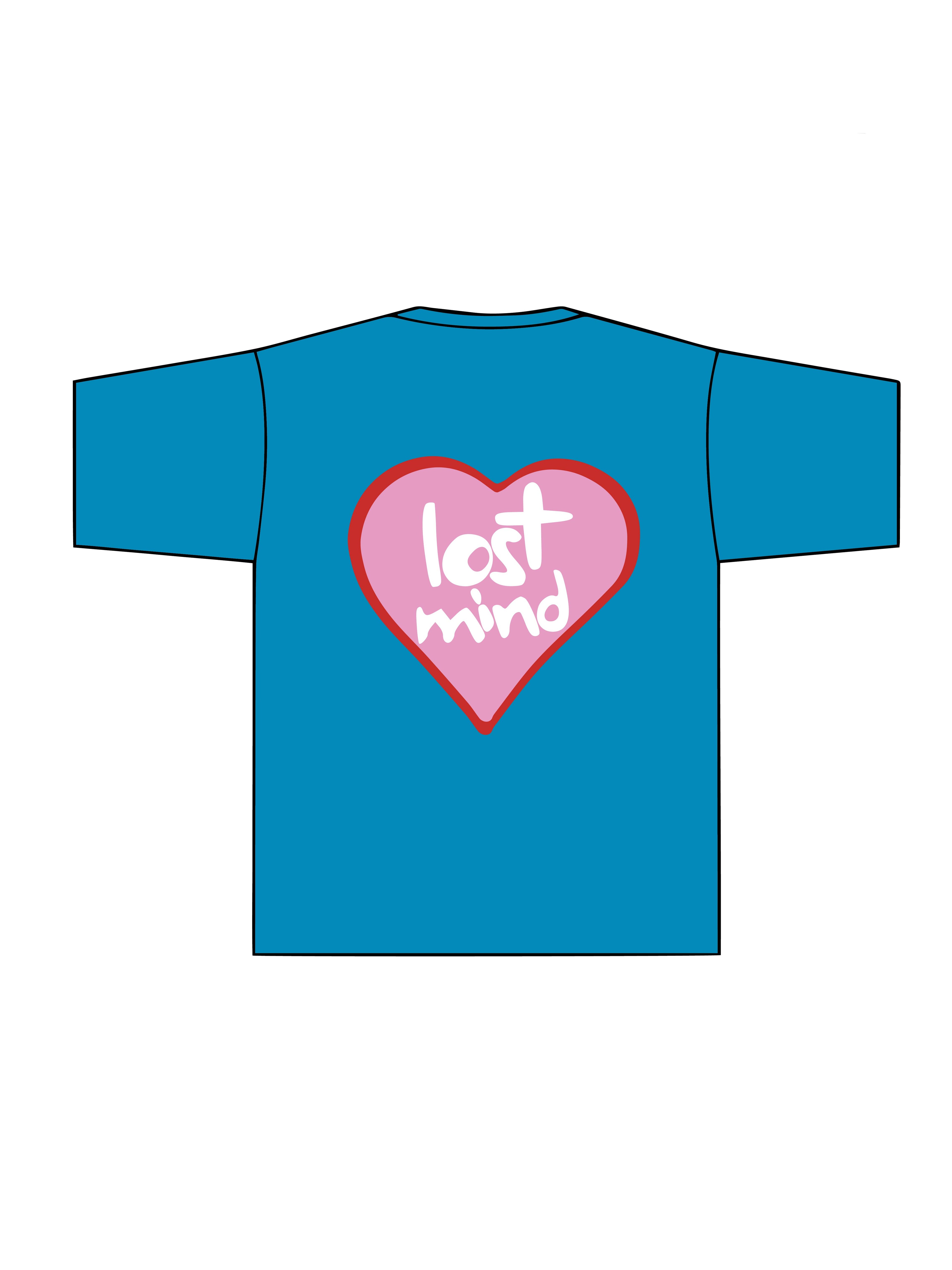 Lost Heart T Shirt  - Petrol Mavi