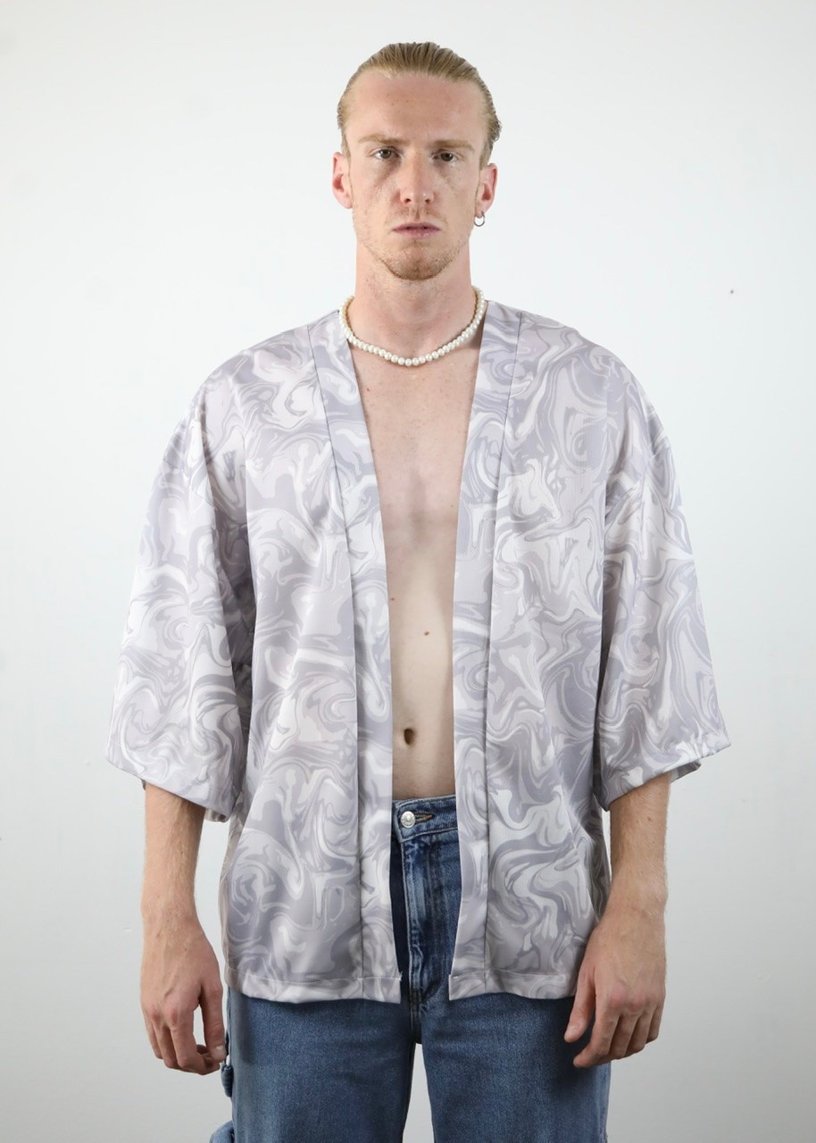 Soyut Desen Unisex Kimono (LMK11)