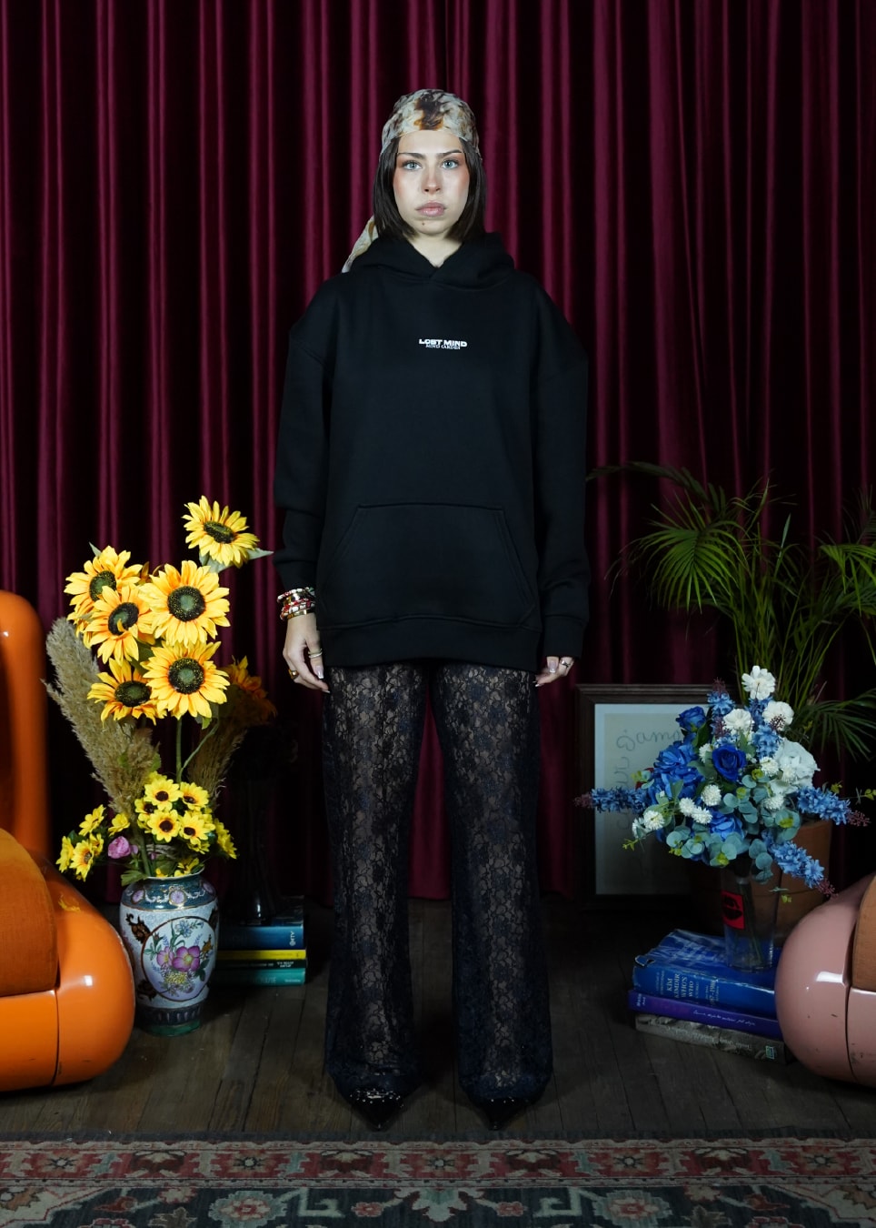 Rainbow Garden Oversize Hoodie