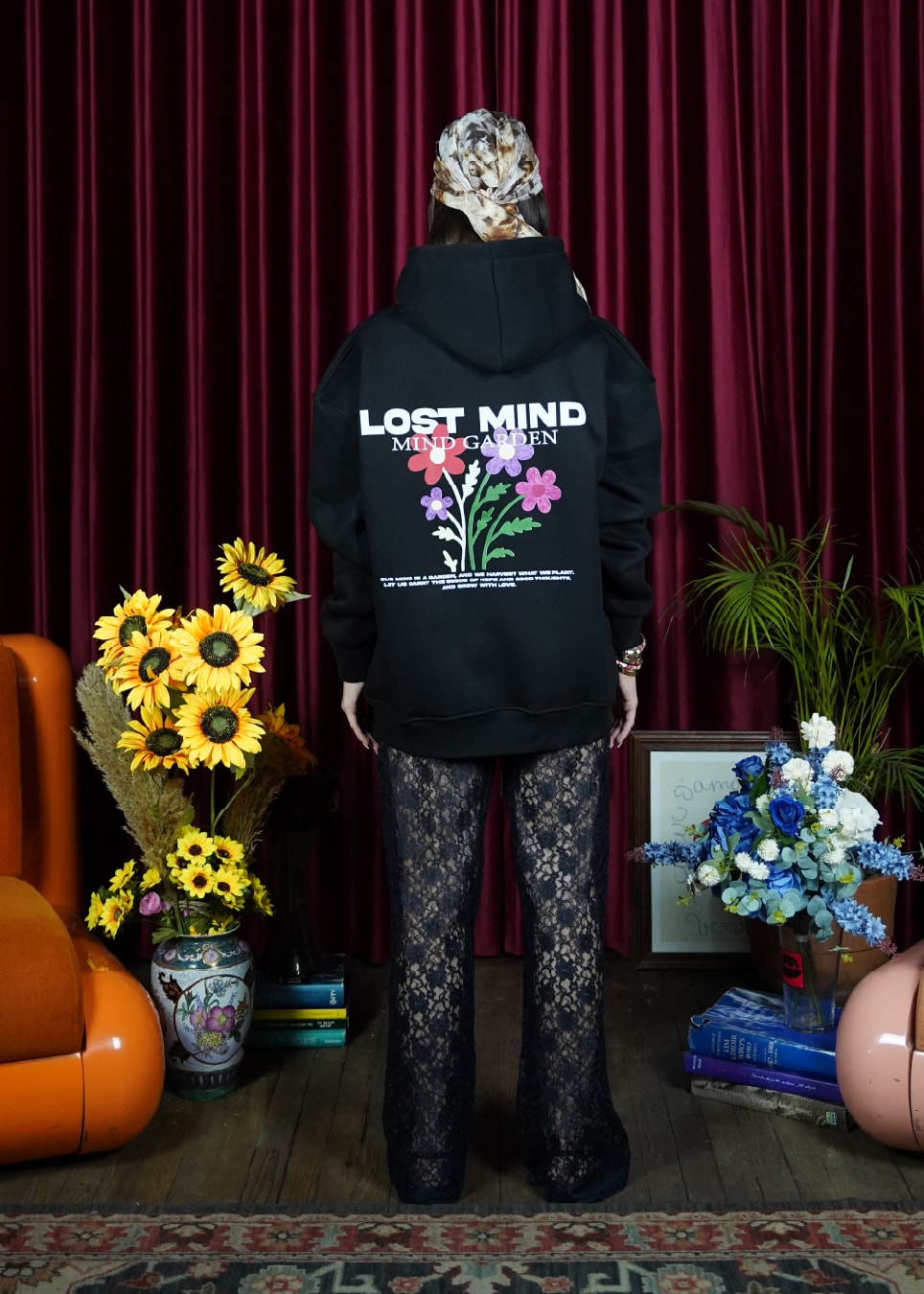 Rainbow Garden Oversize Hoodie