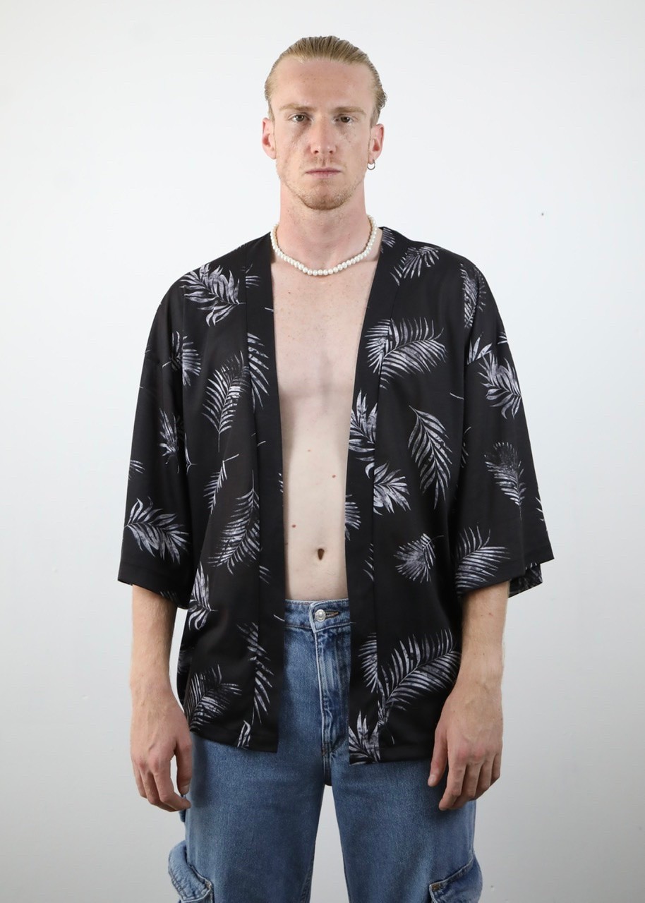 Yaprak Desen Kimono (LMK6)