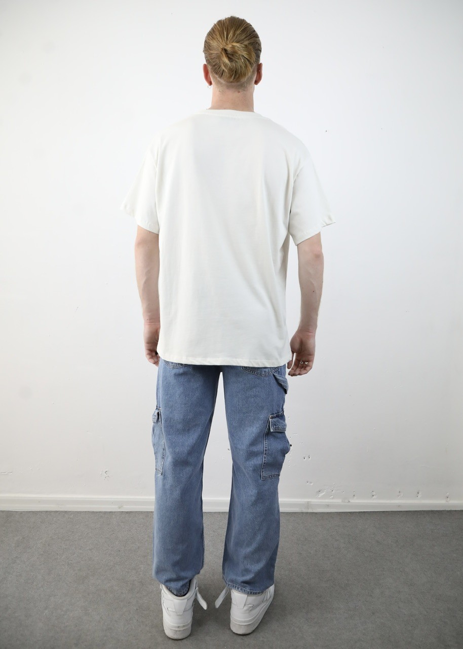 LMS Basic Kırık Beyaz T Shirt (LMT6)