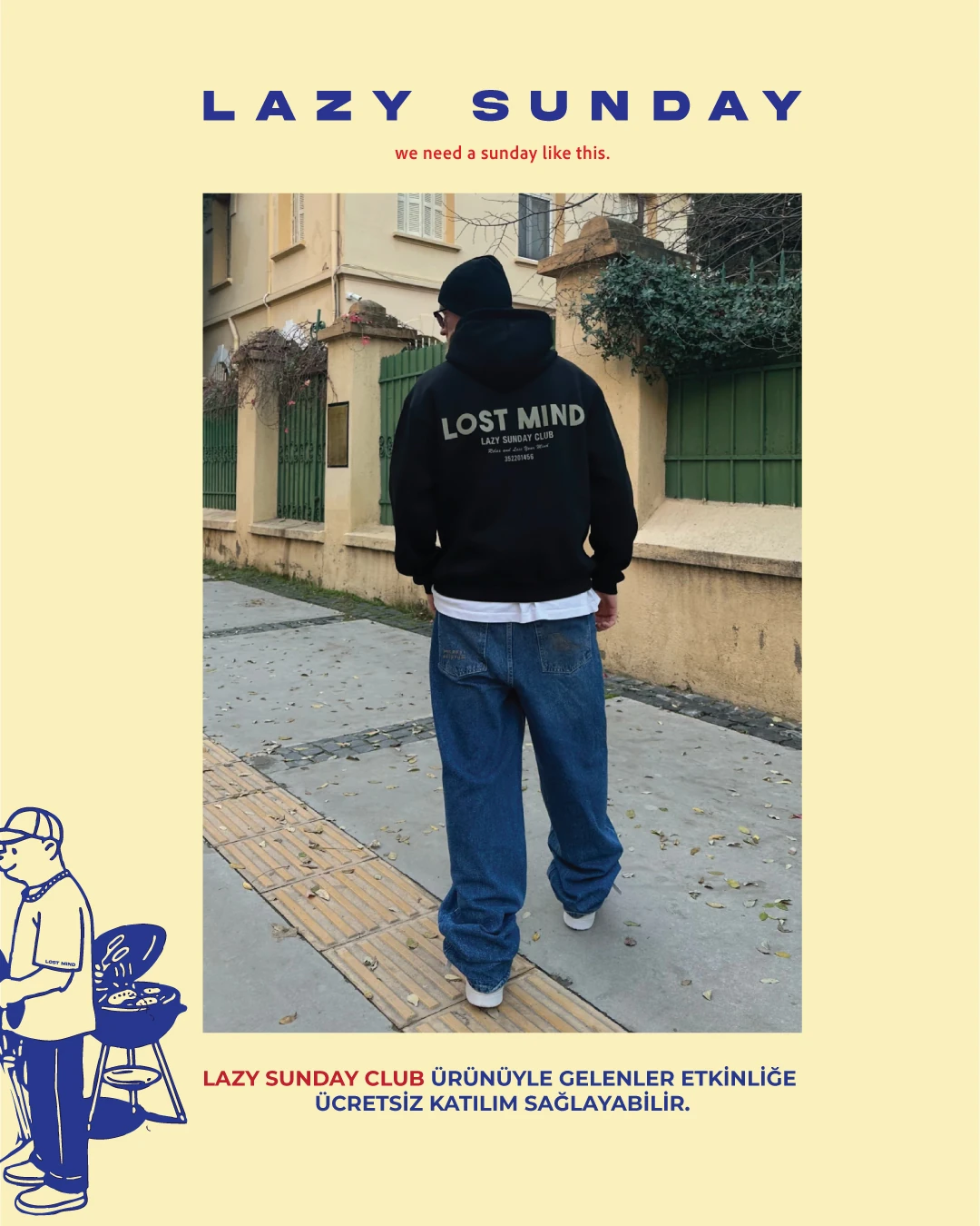 LAZY SUNDAY BARBEKQUE BİLET (TEK KİŞİLİK)