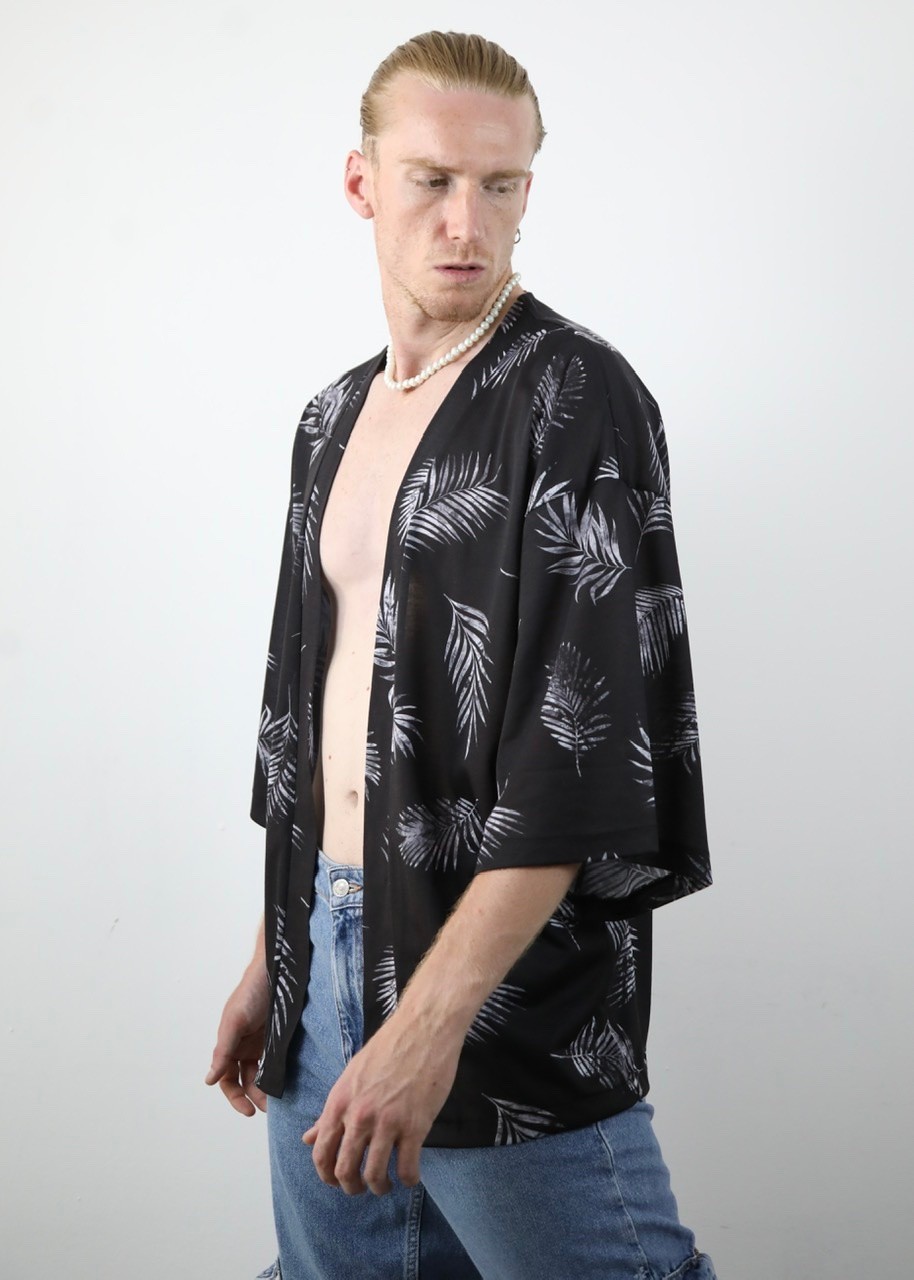 Yaprak Desen Kimono (LMK6)