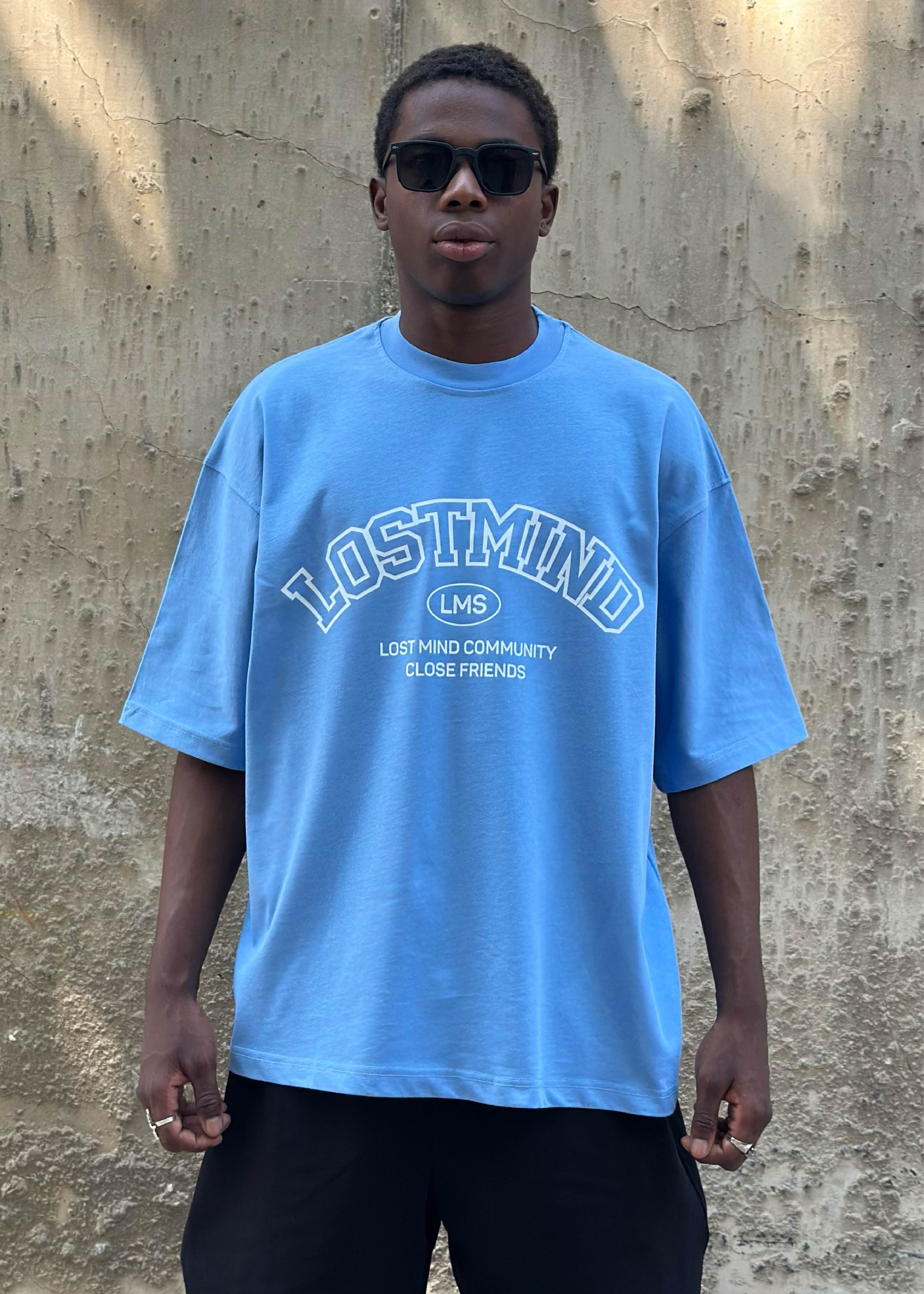 Community Oversize T Shirt - Mavi