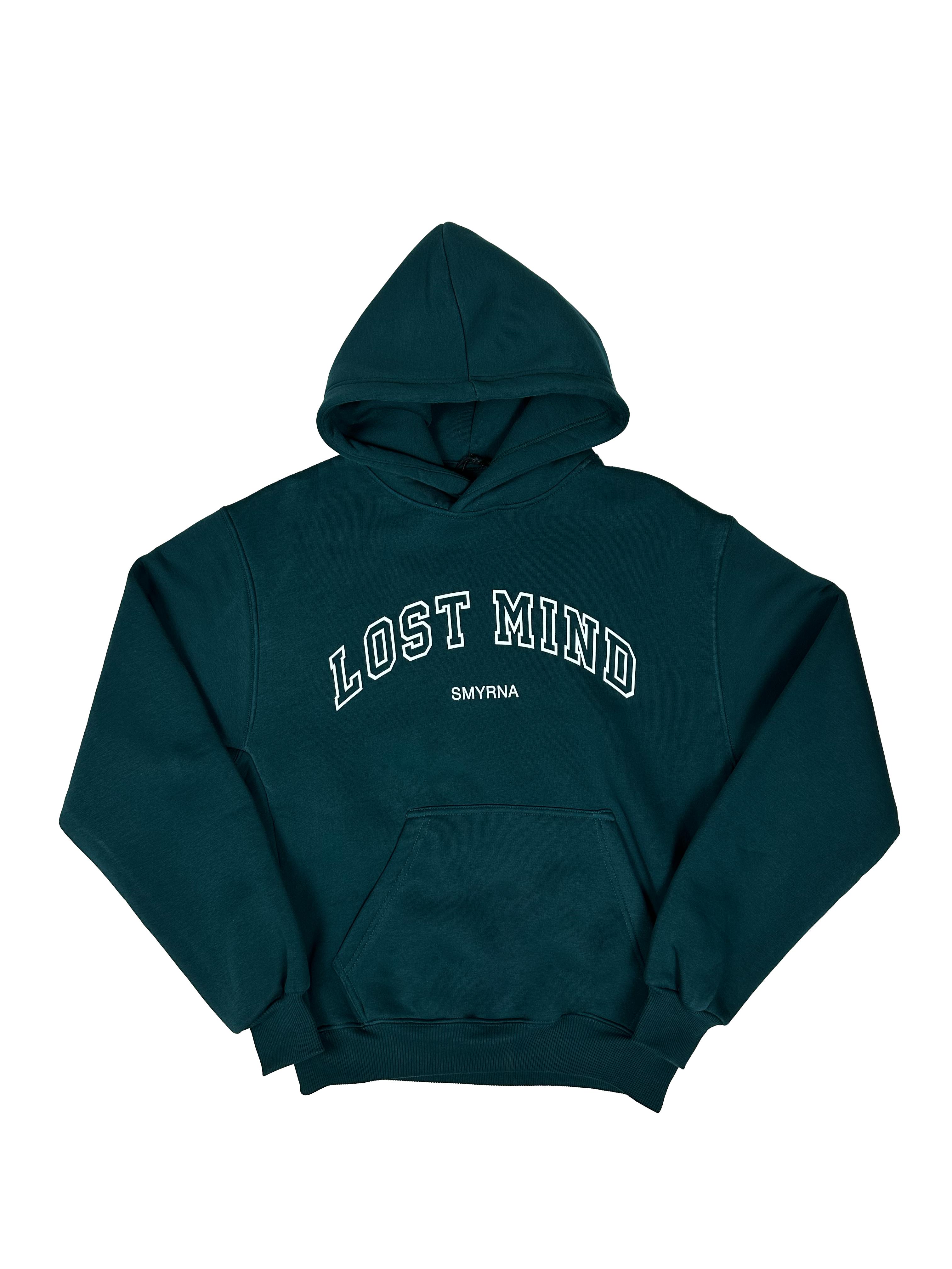 Lost Mind Smyrna Boxy Fit Hoodie - Su Yeşili