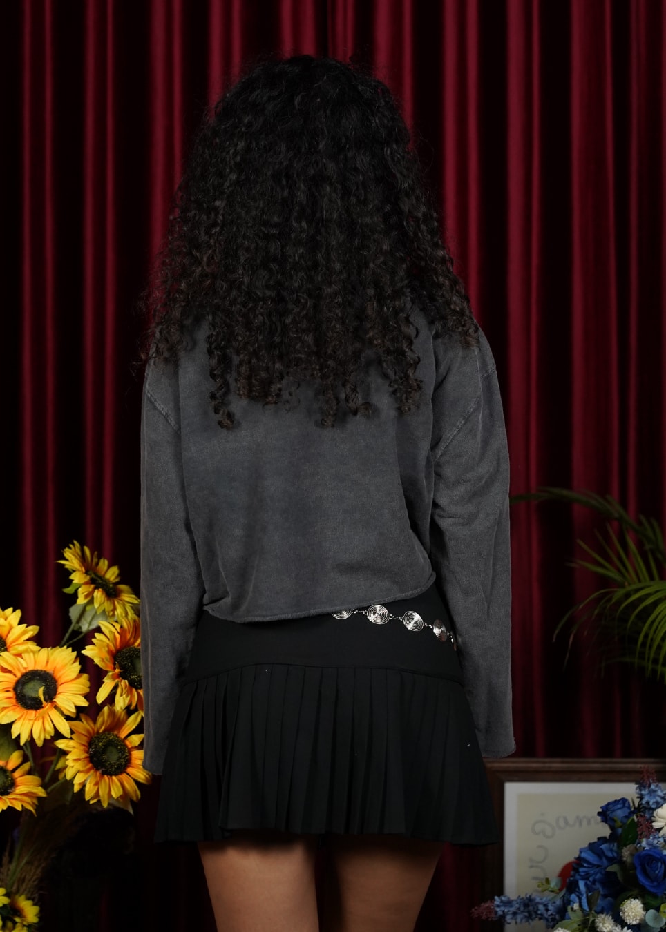 Rainbow Garden Crop Sweatshirt