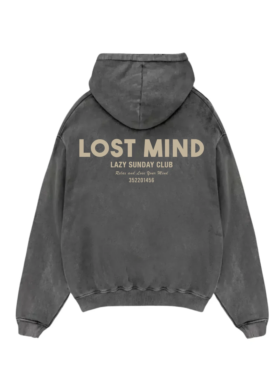 Lazy Sunday Club Acid Washed Hoodie
