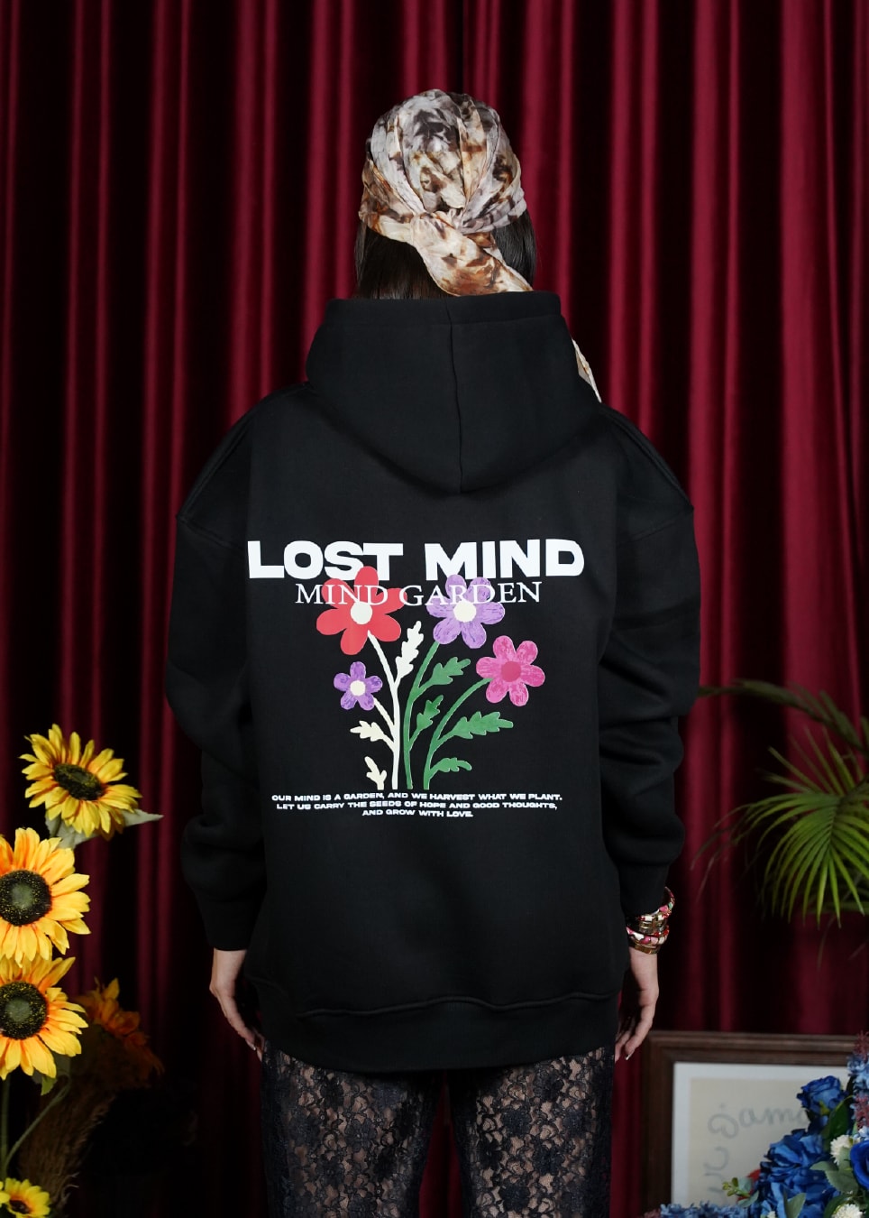 Rainbow Garden Oversize Hoodie