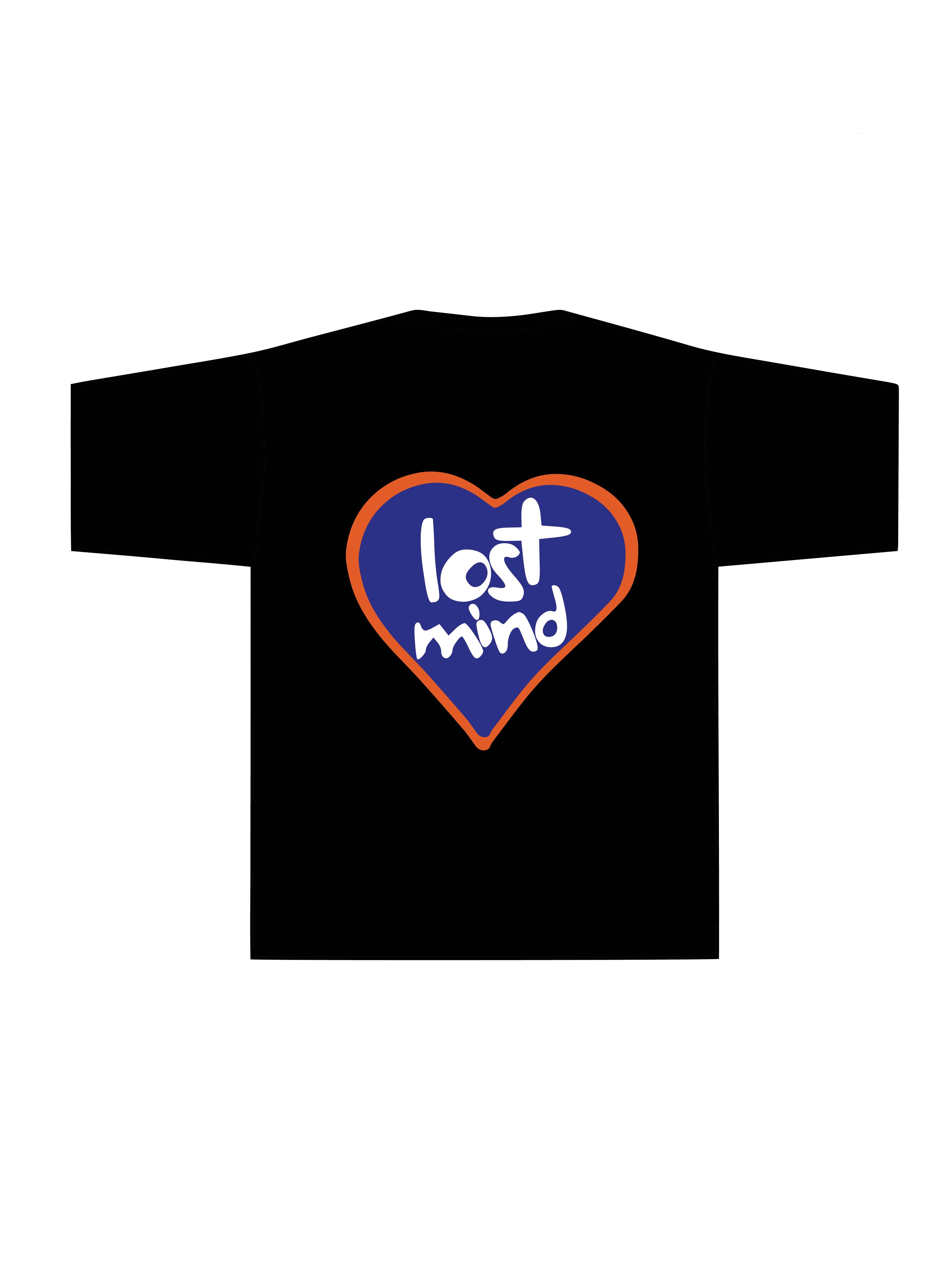 Lost Heart T Shirt  - Siyah