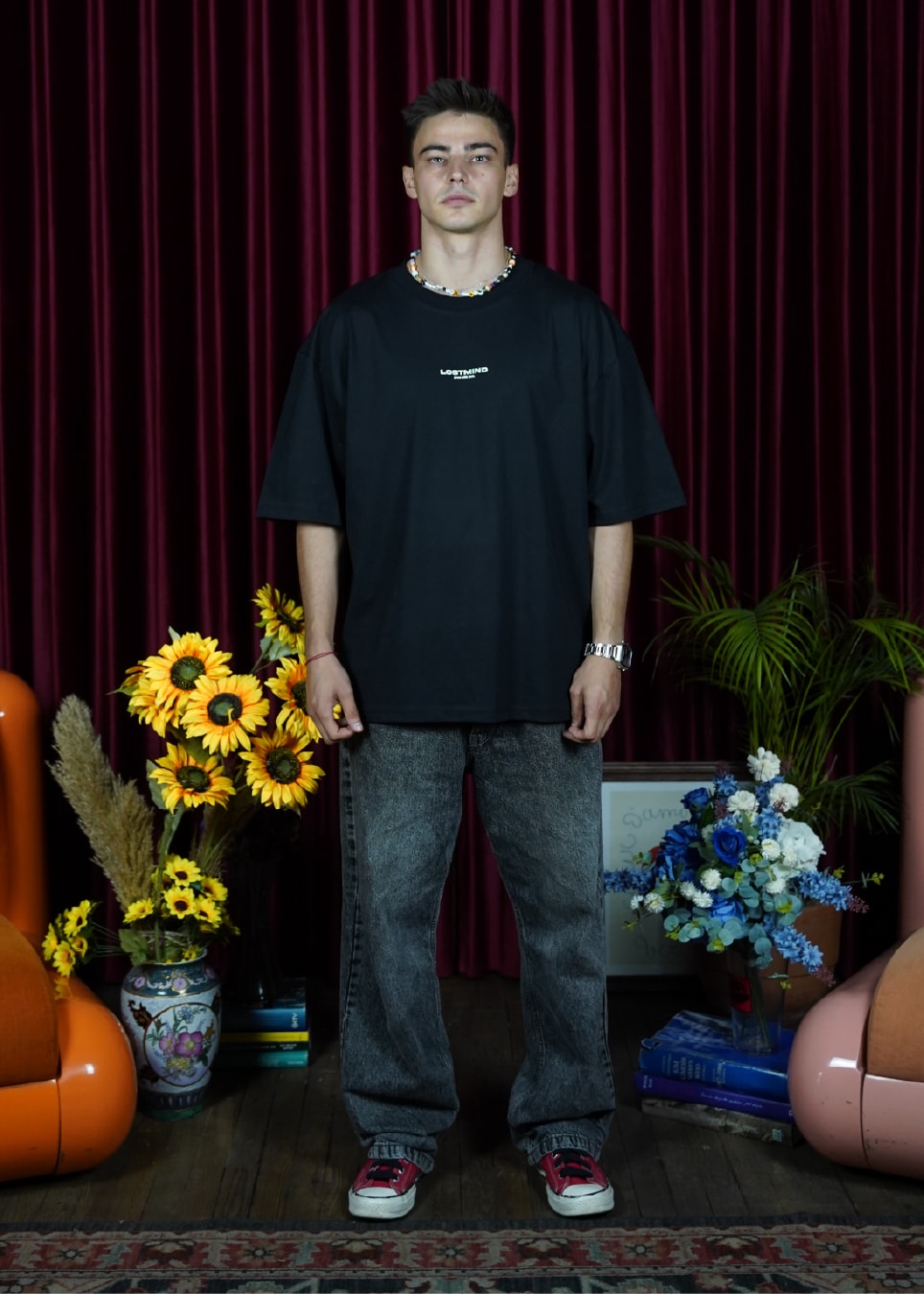 Flower Oversize T Shirt