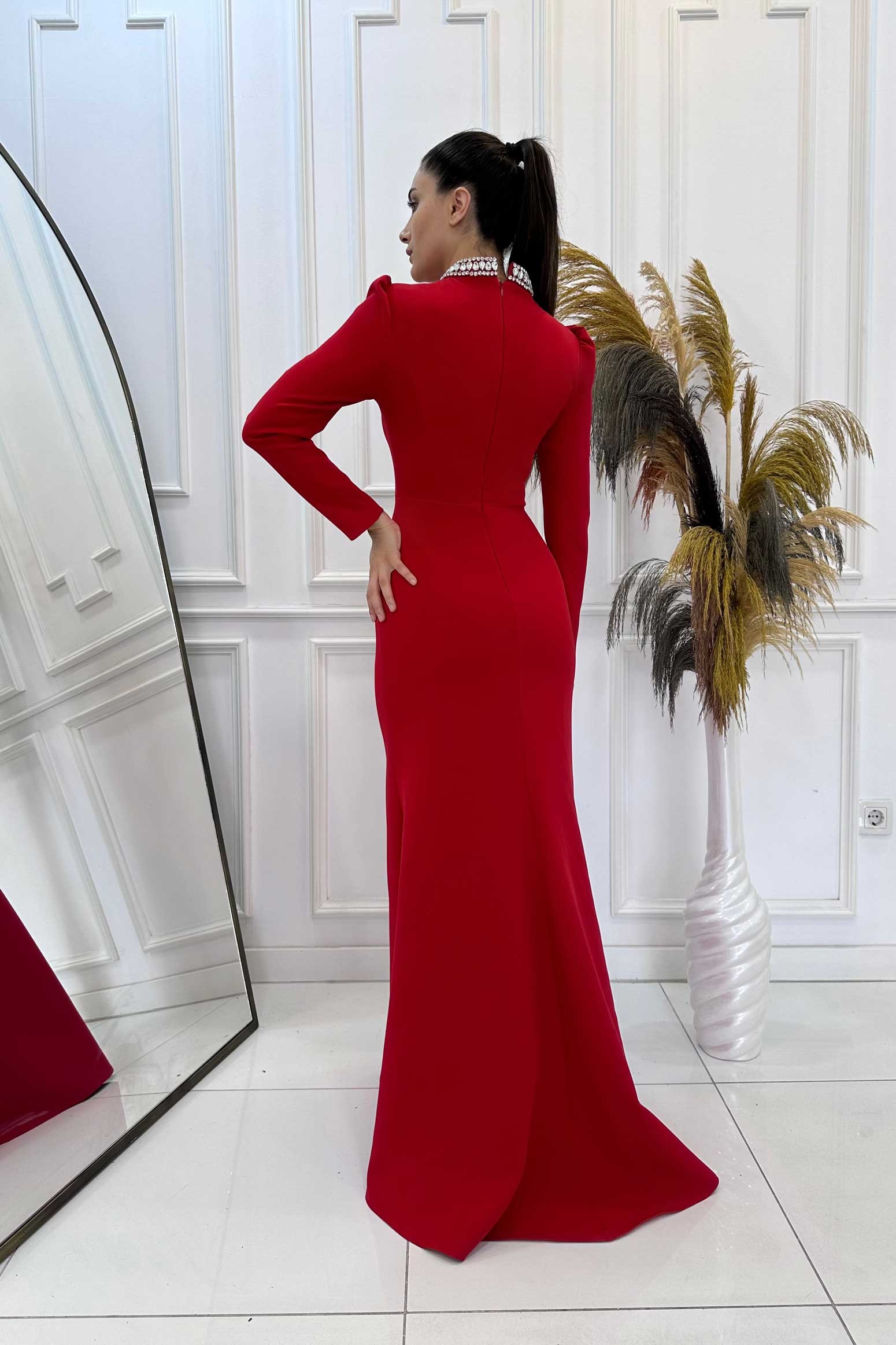 Rosa Evening Dress Red