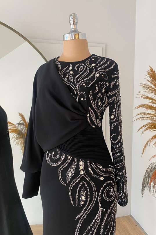 Oylum Evening Dress Black