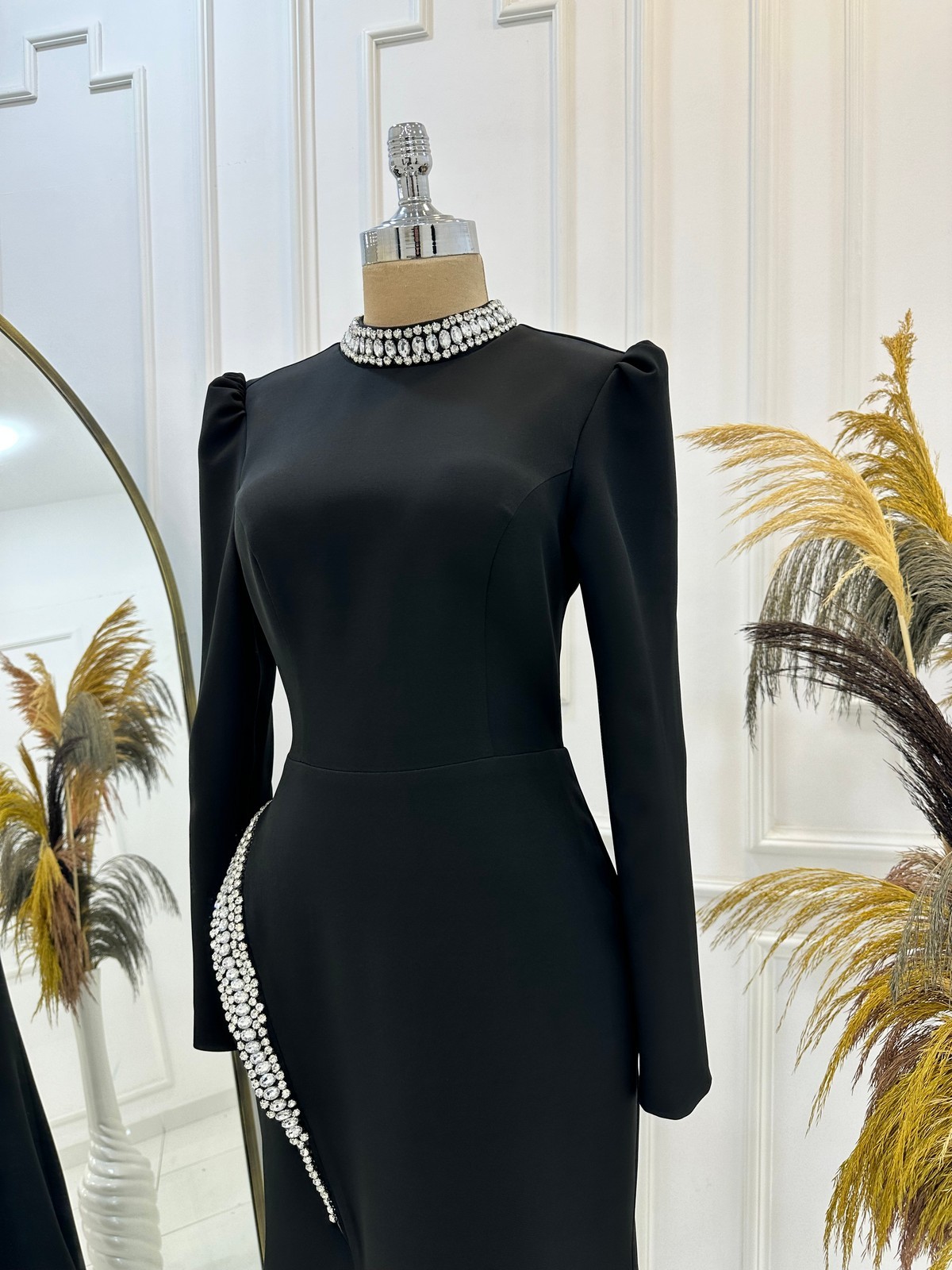 Rosa Evening Dress Black