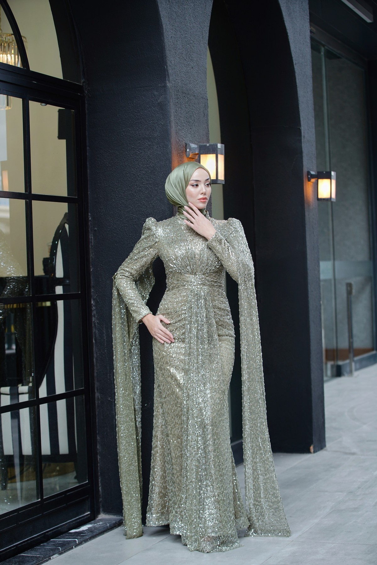 Nigar Evening Dress - Yeşil
