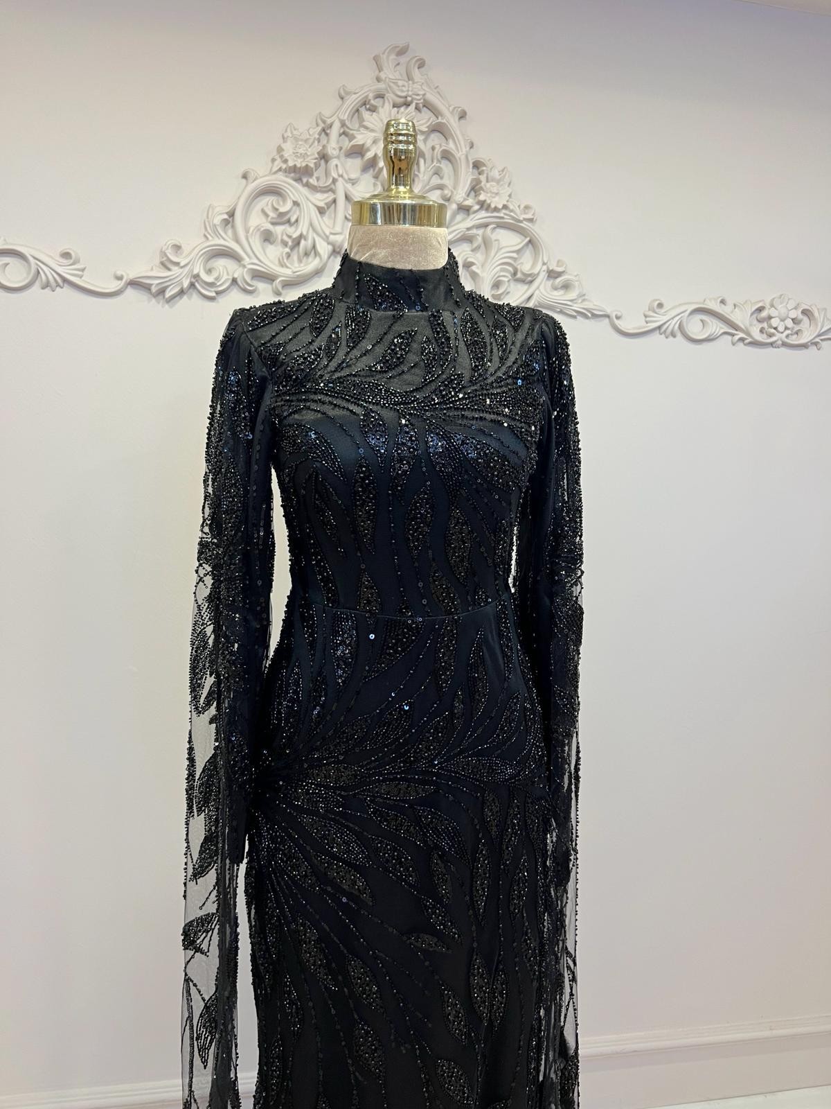 swan evening dress