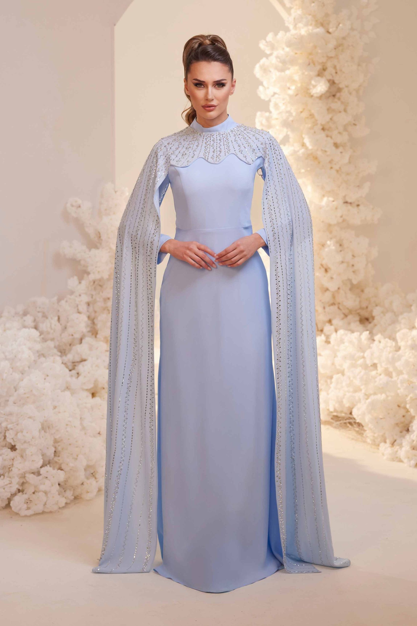 Clara Evening Dress Indigo