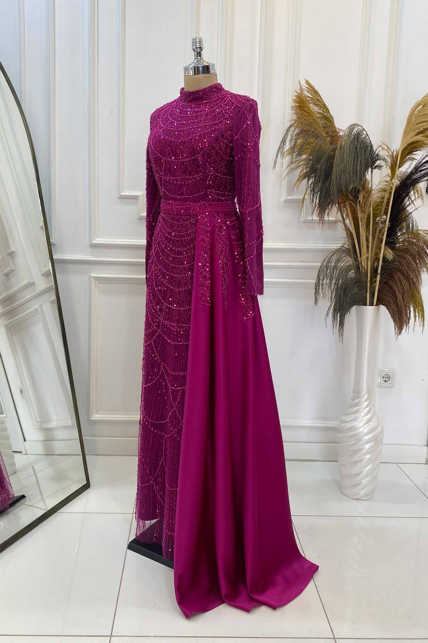 Diva Evening Dress Fuchsia