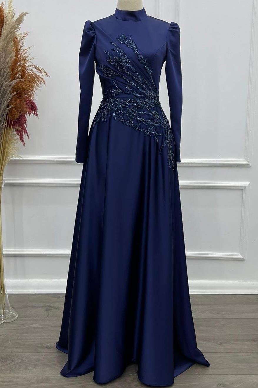 Kristal Evening drees - NAVY BLUE