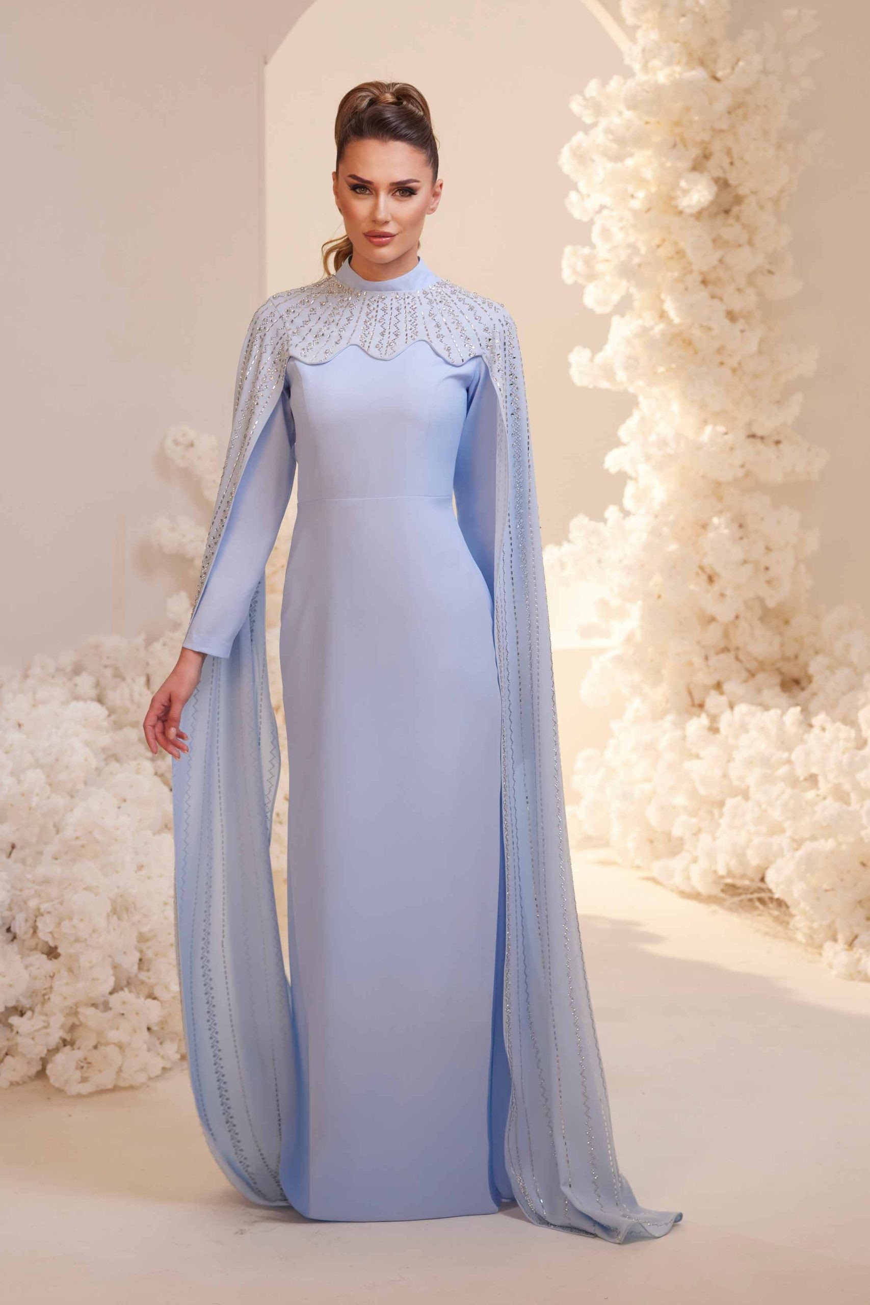 Clara Evening Dress Indigo