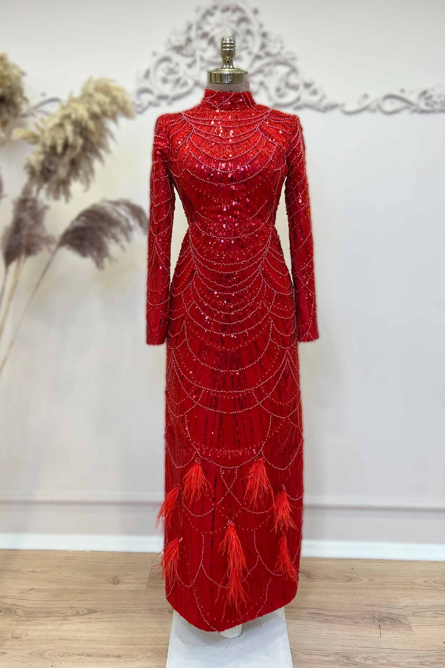 Selena Abiye Kırmızı