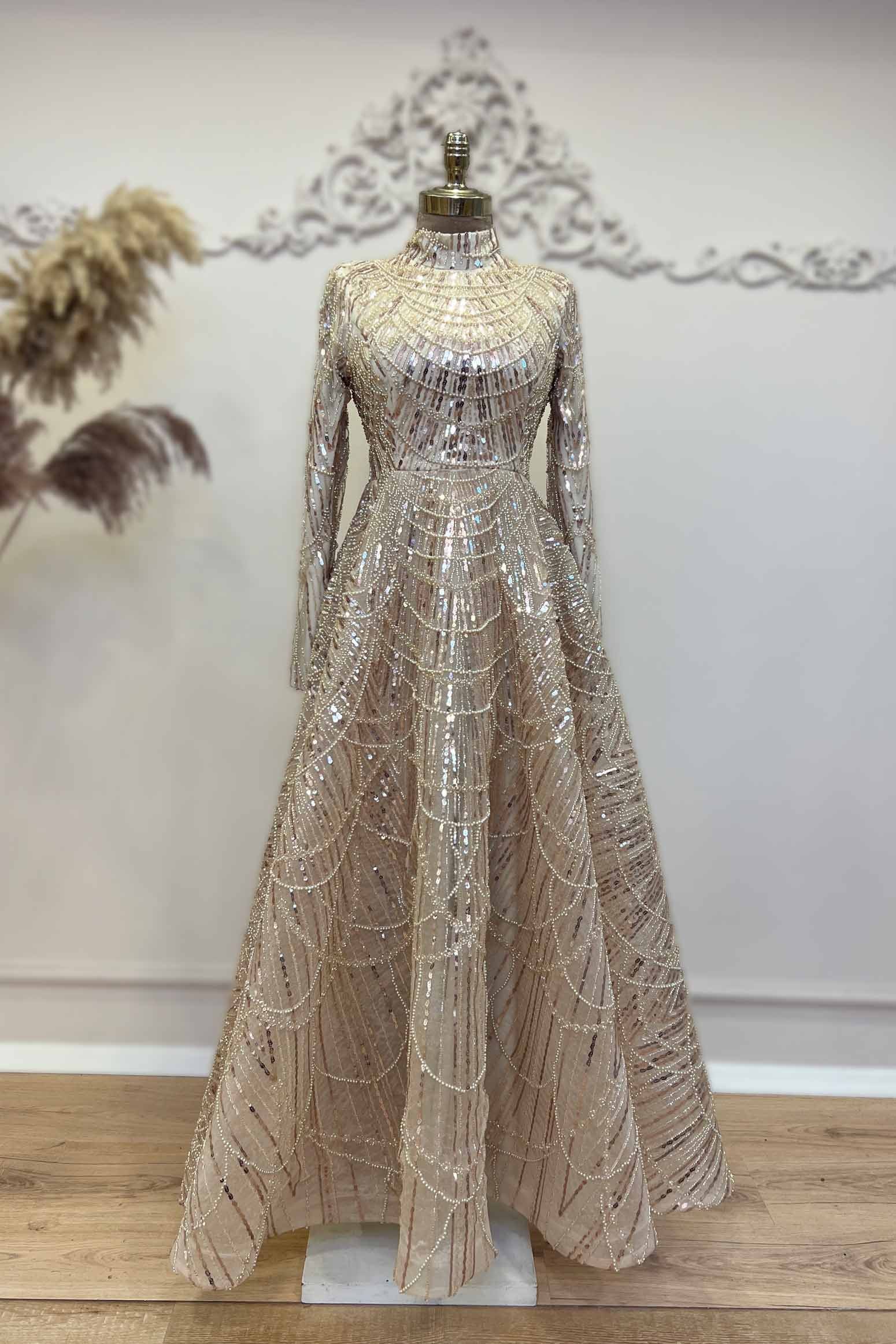 Alinda Evening Dress Gold