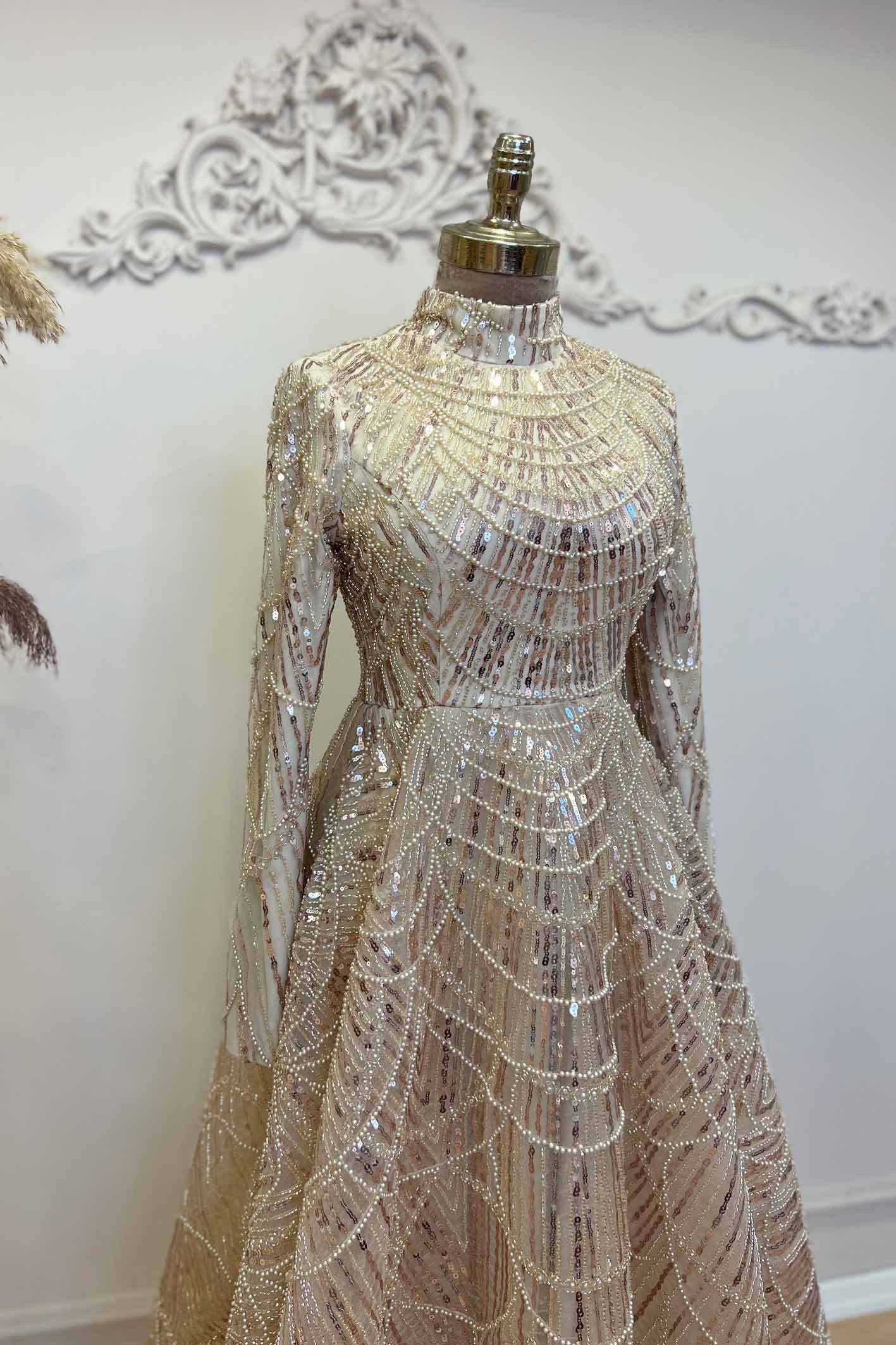 Alinda Evening Dress Gold