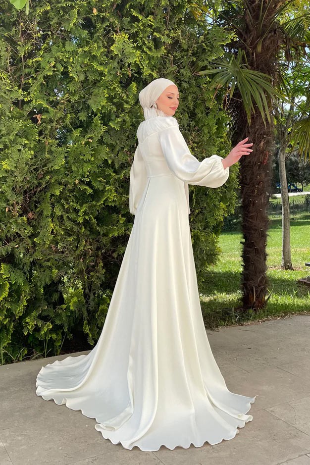 Eftalya Evening Dress Ecru