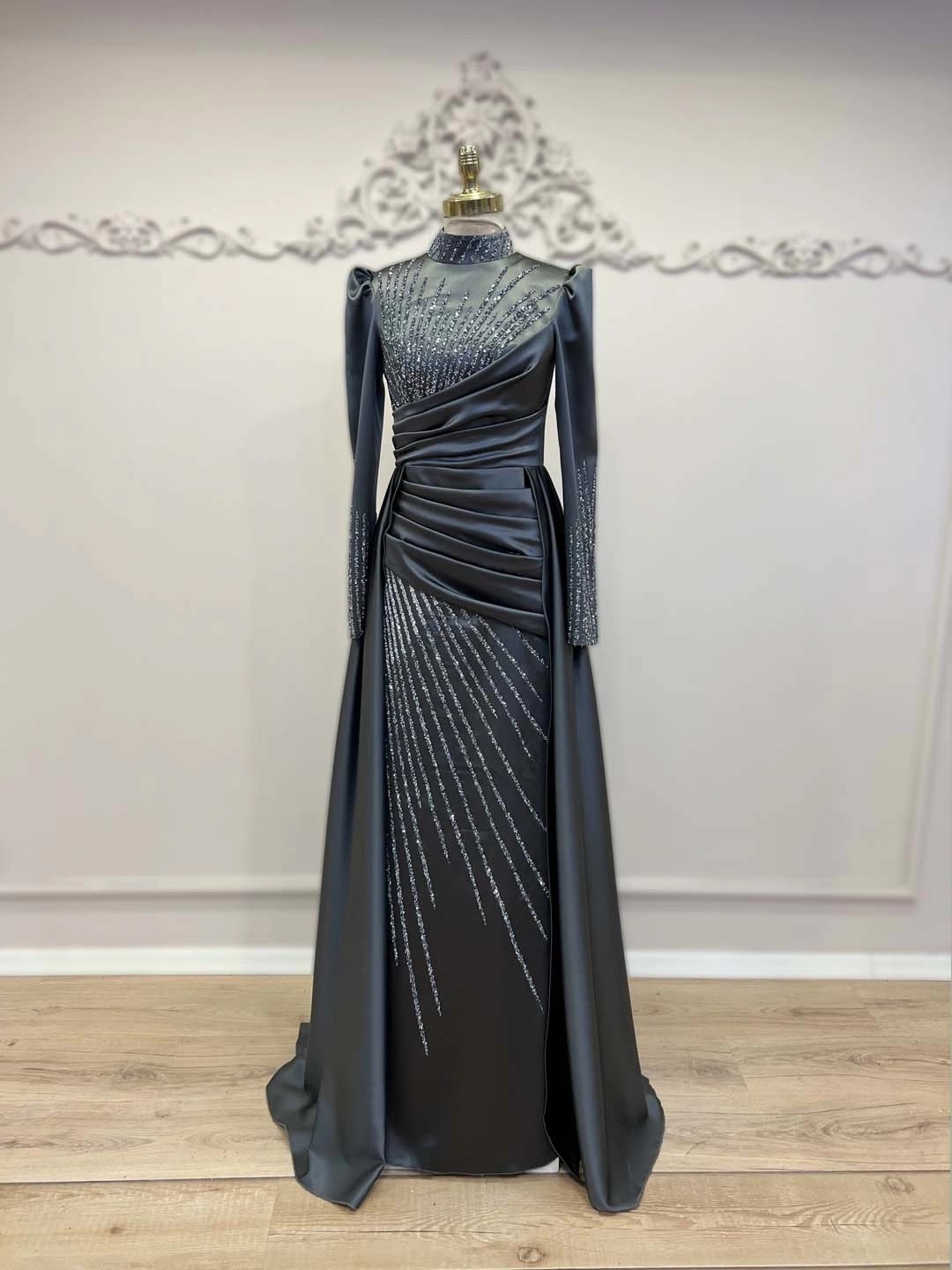 Güneş Evening Dress - ANTRACHITE