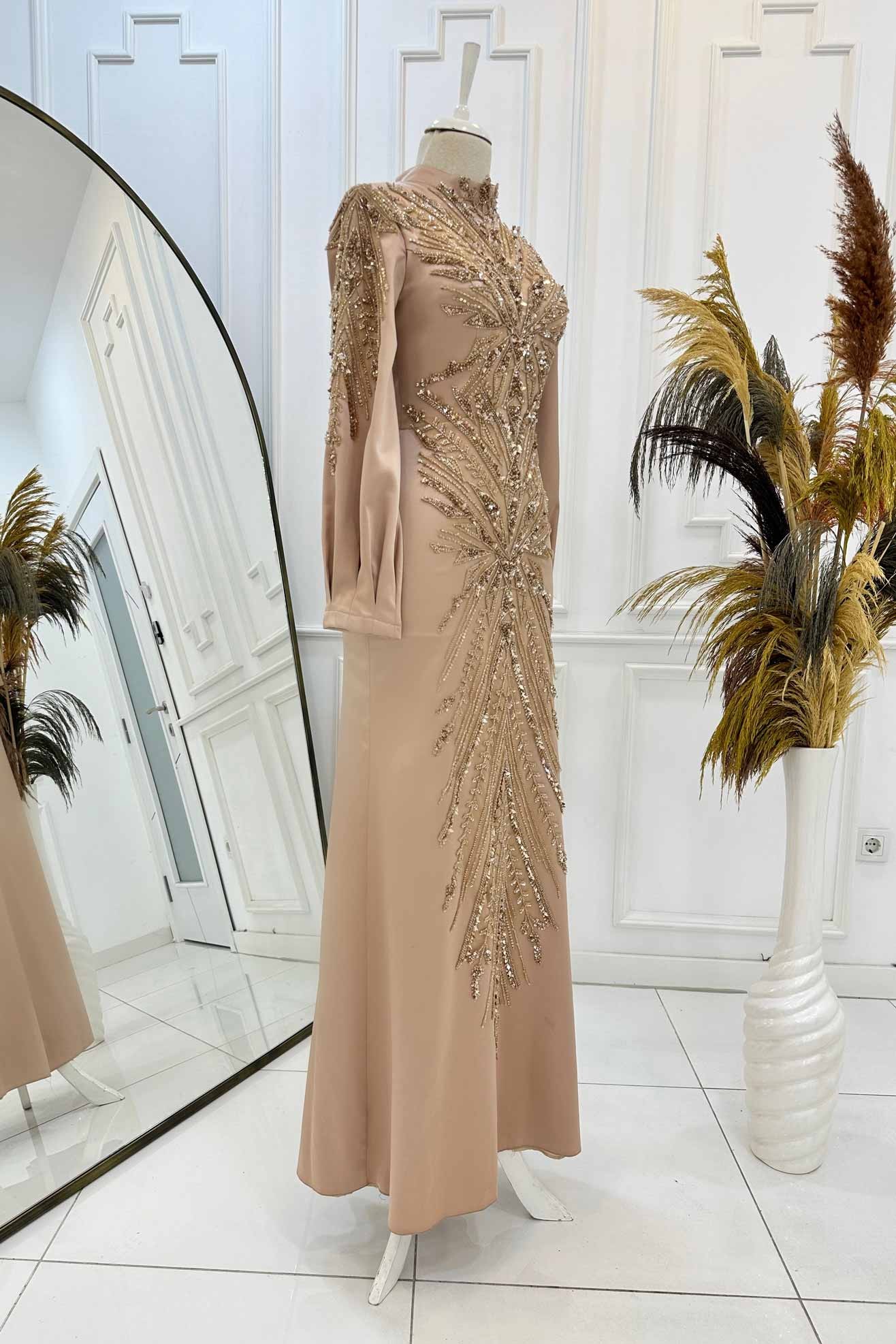Star Evening Dress Rose