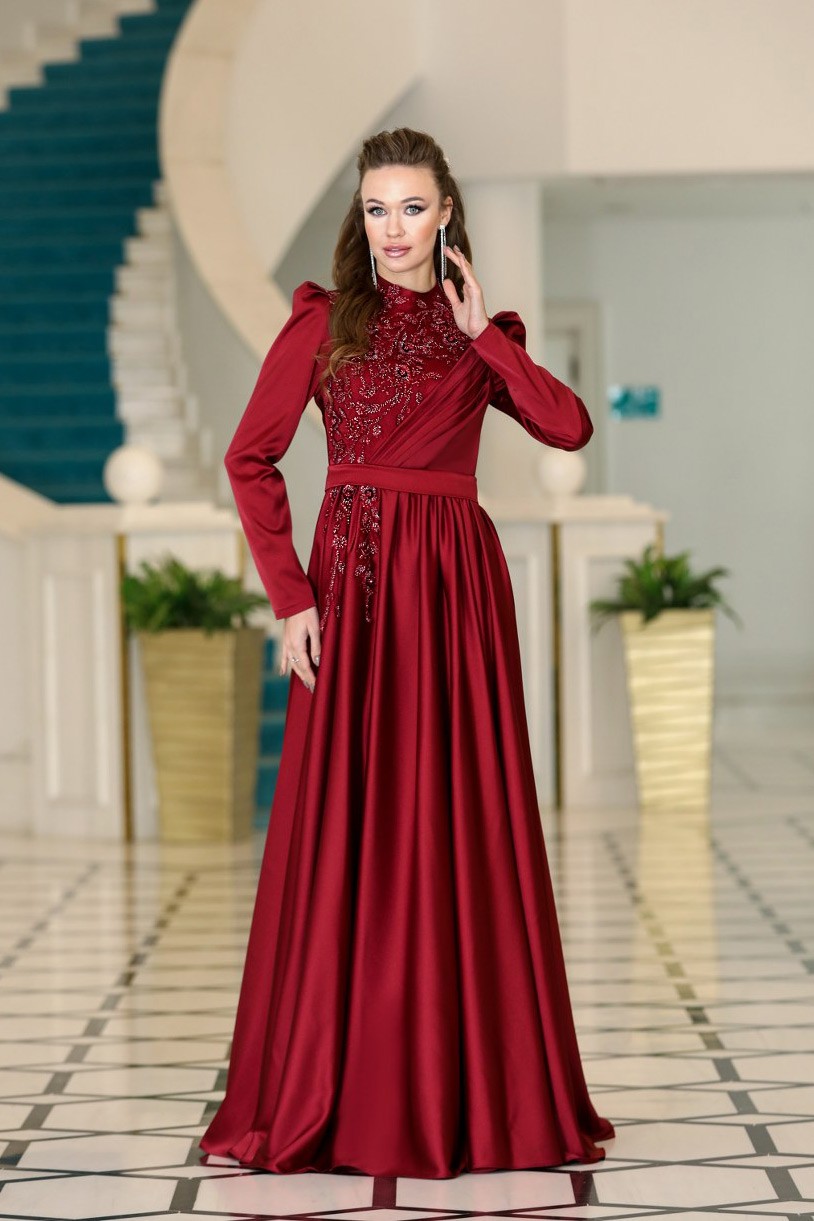 Ezgi Abiye Bordo