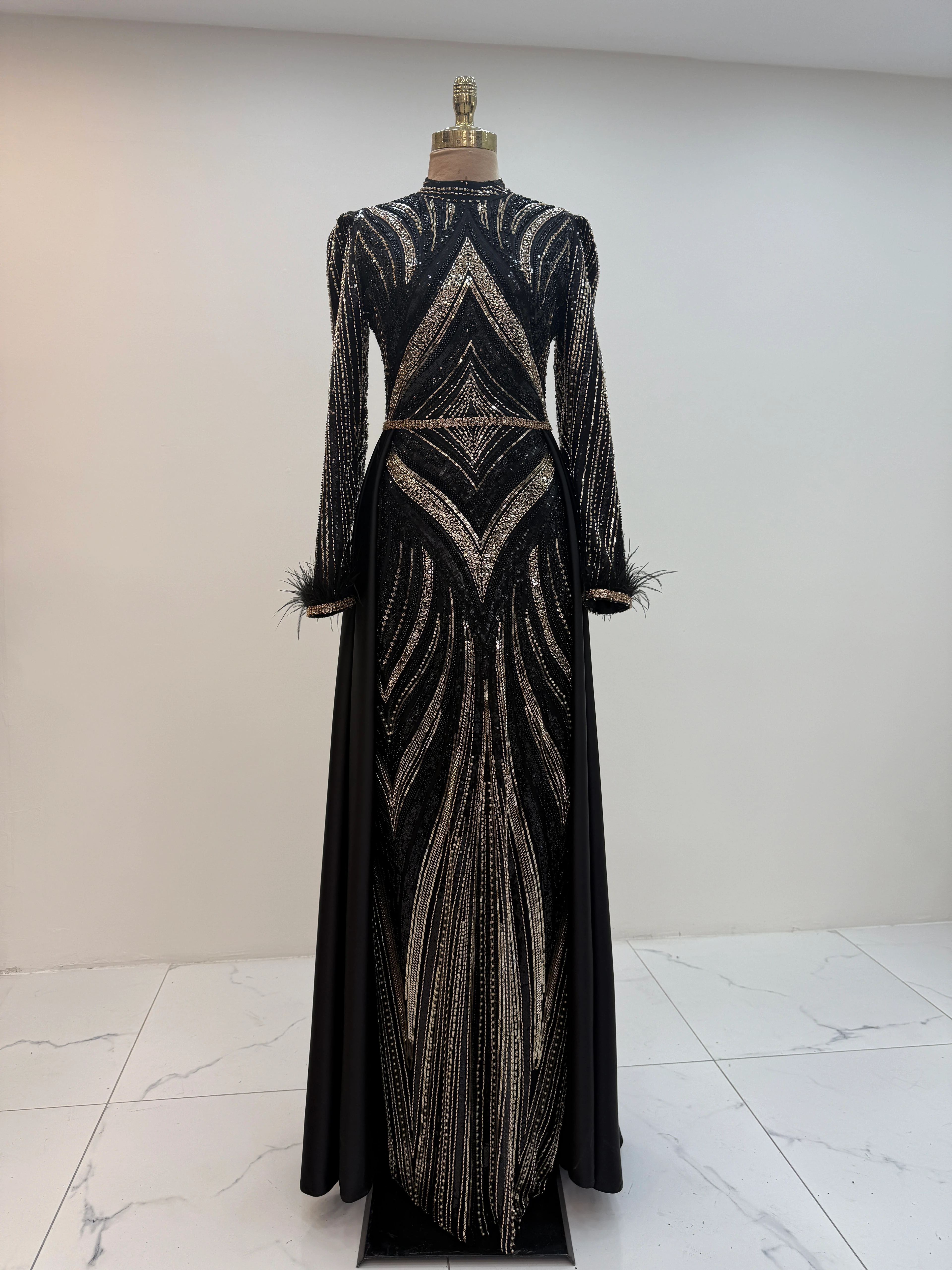 Feyza Evening Dress - BLACK