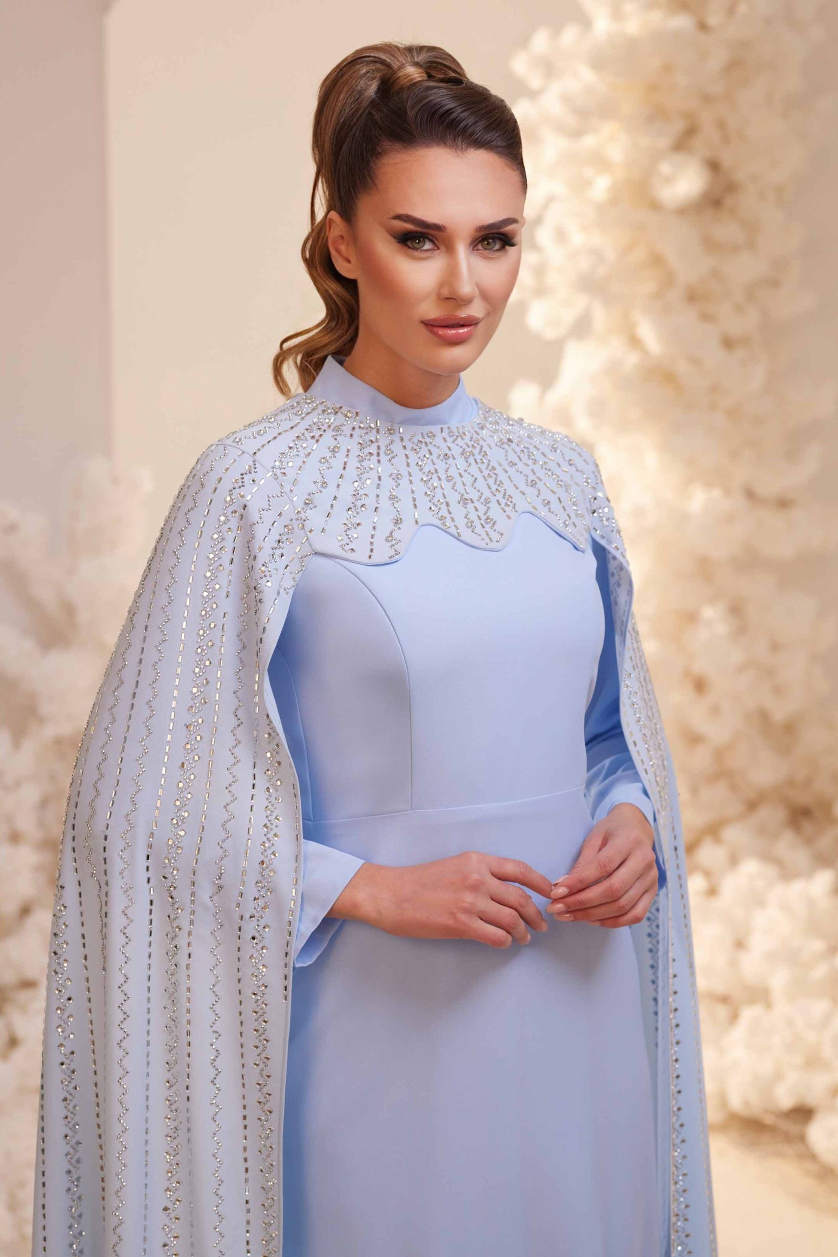 Clara Evening Dress Indigo