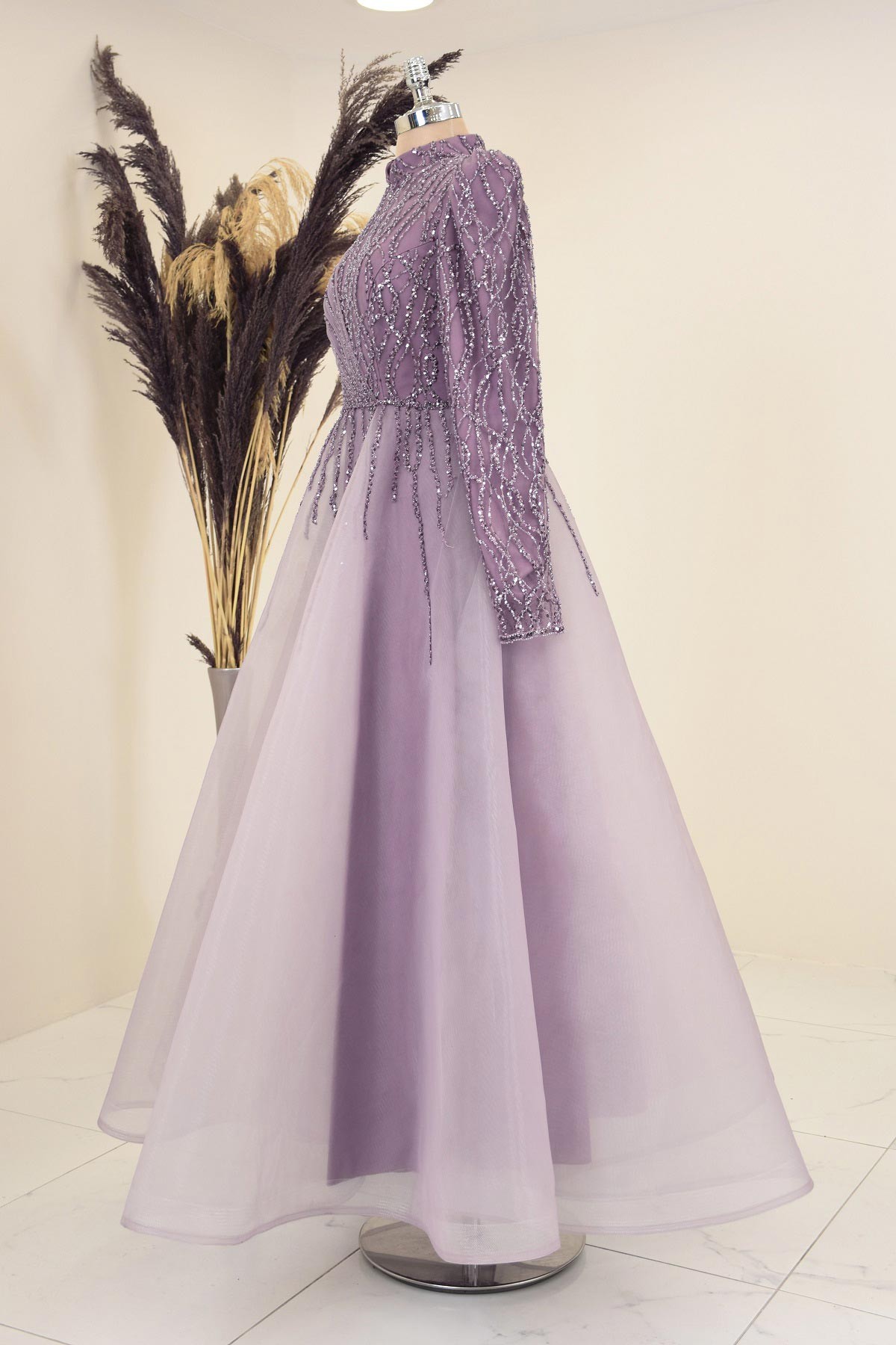 Mila Evening Dress Lila