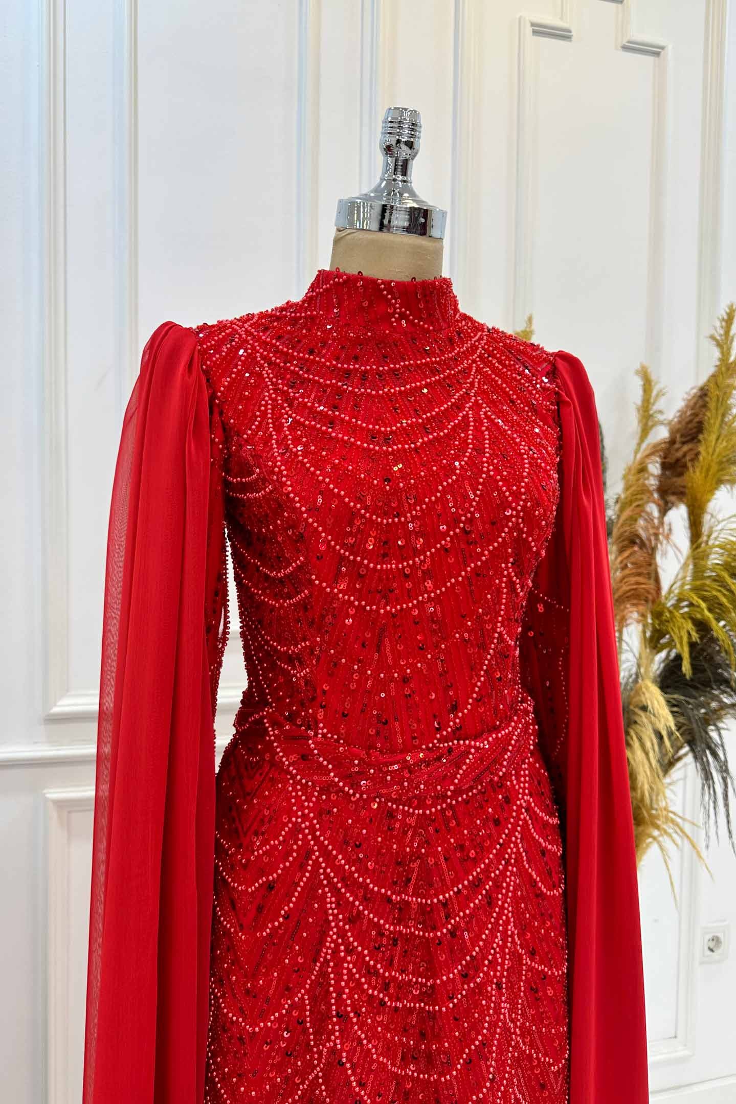 Devin Evening Dress Red