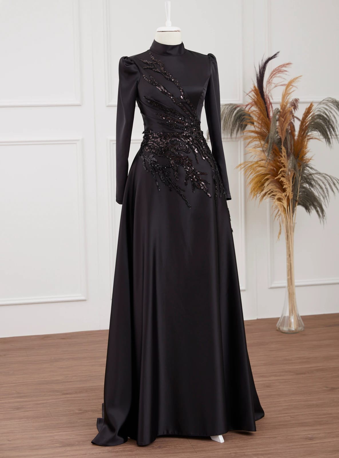 Kristal Evening drees - BLACK