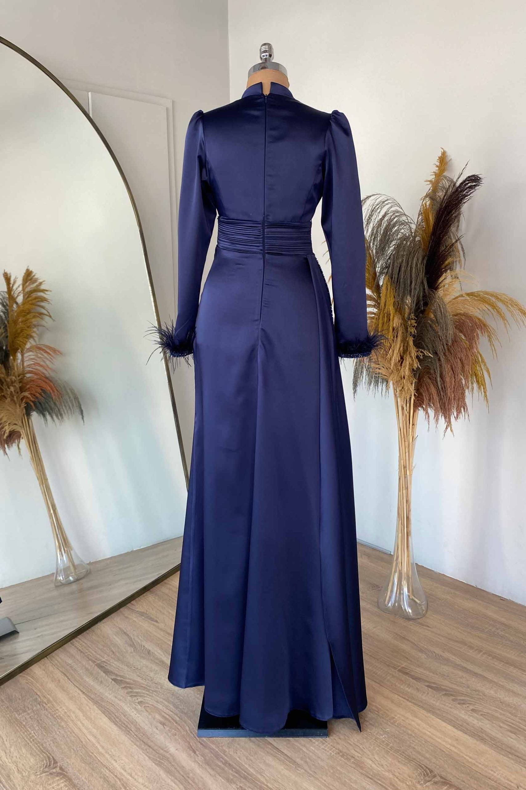 Alina Evening Dress Navy Blue