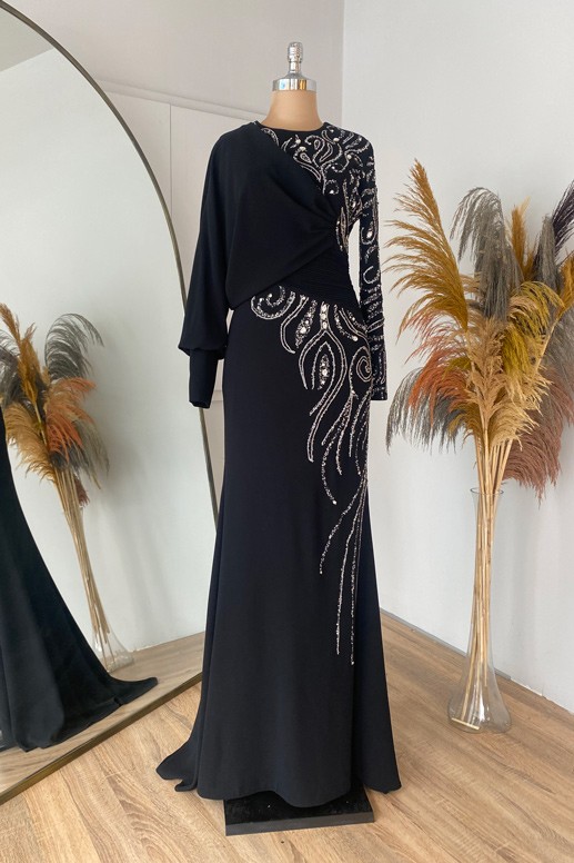 Oylum Evening Dress Black