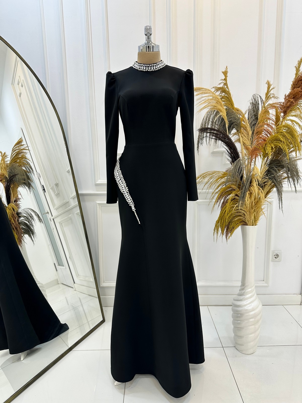 Rosa Evening Dress Black