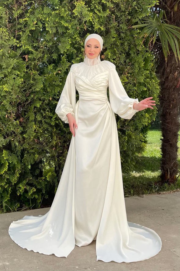 Eftalya Evening Dress Ecru