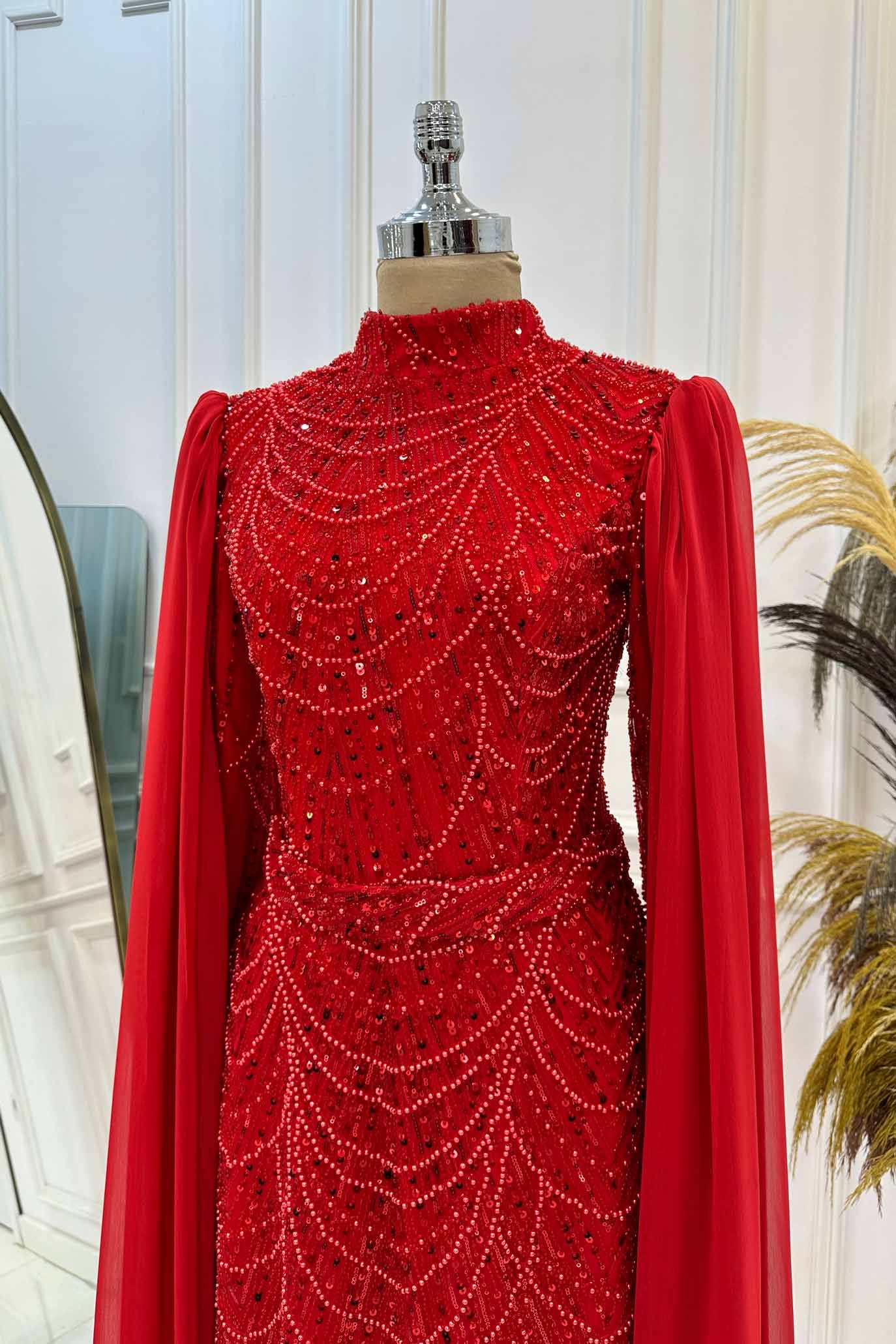 Devin Evening Dress Red