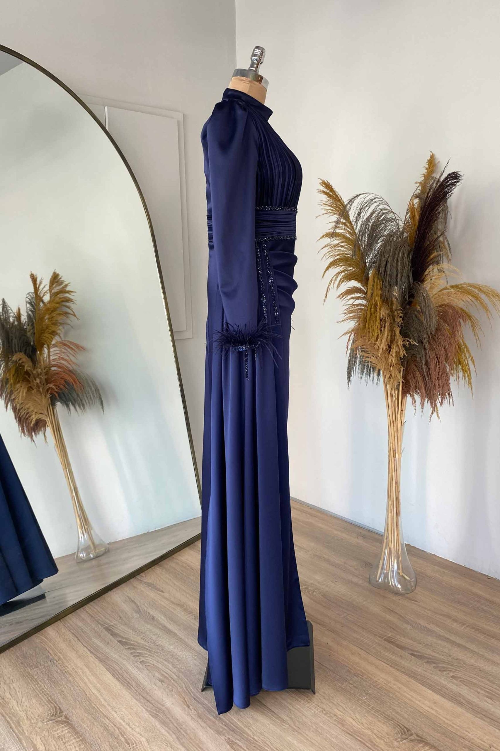 Alina Evening Dress Navy Blue