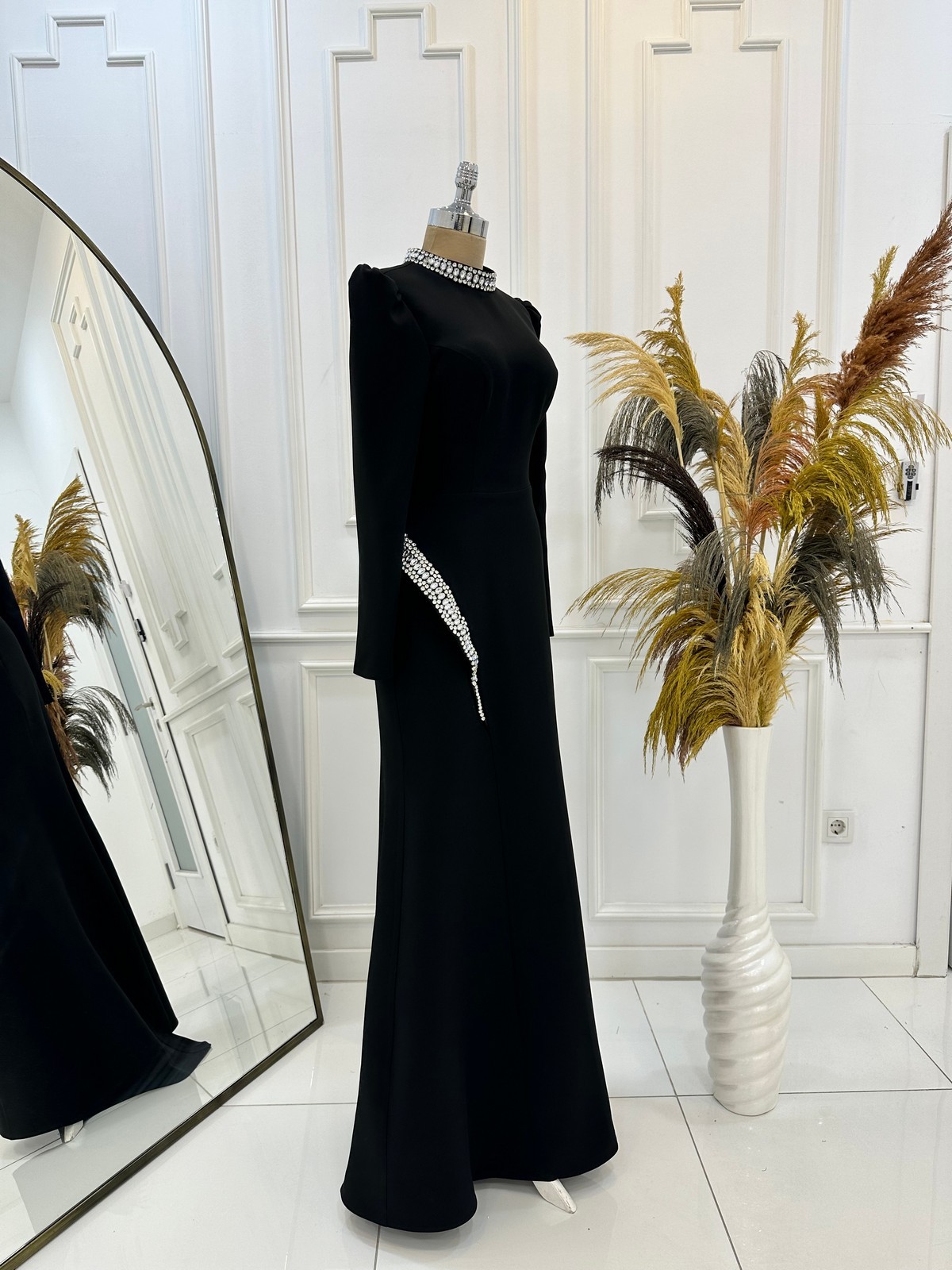 Rosa Evening Dress Black